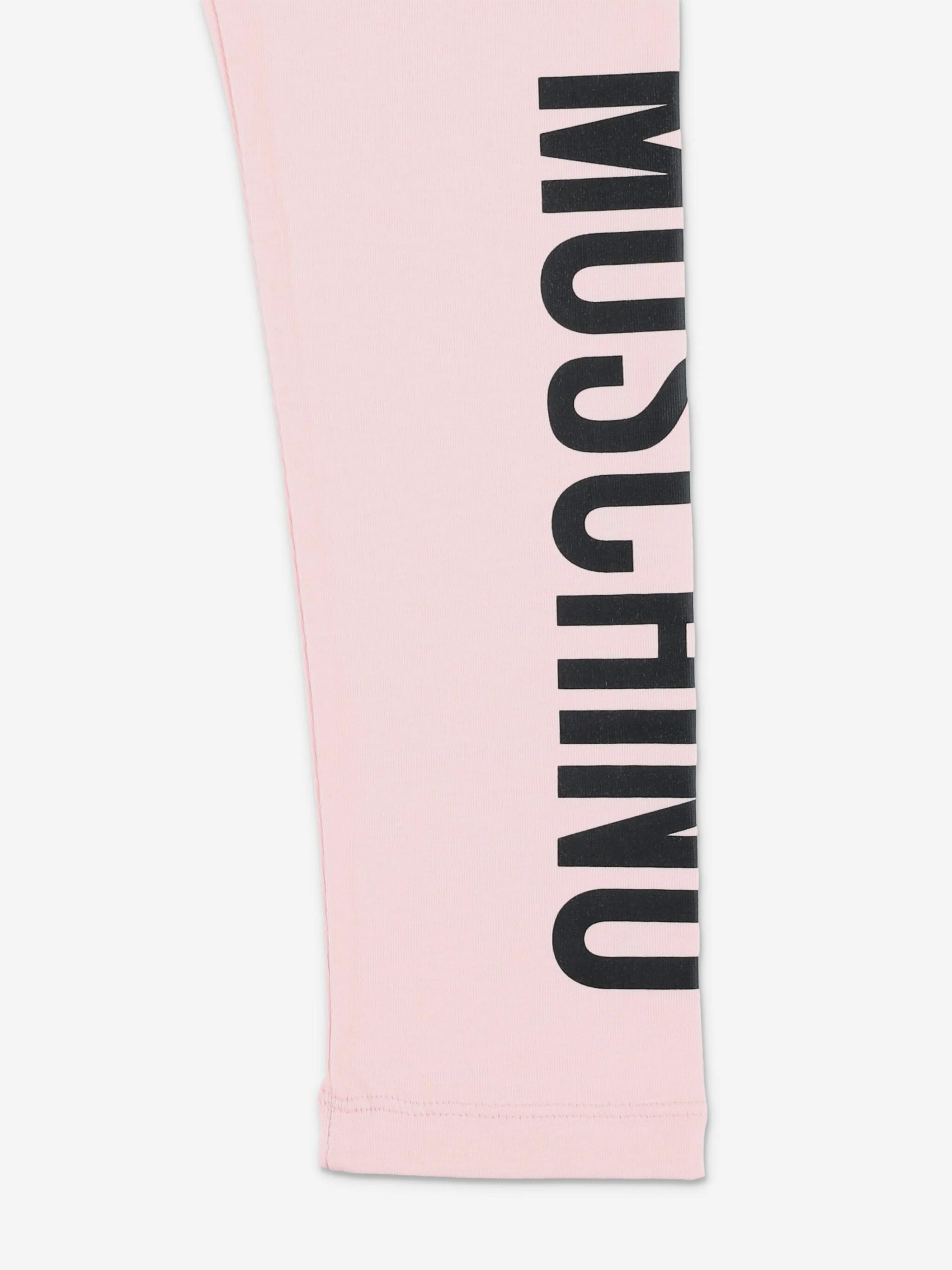 Moschino Girls Logo Leggings in Rosa