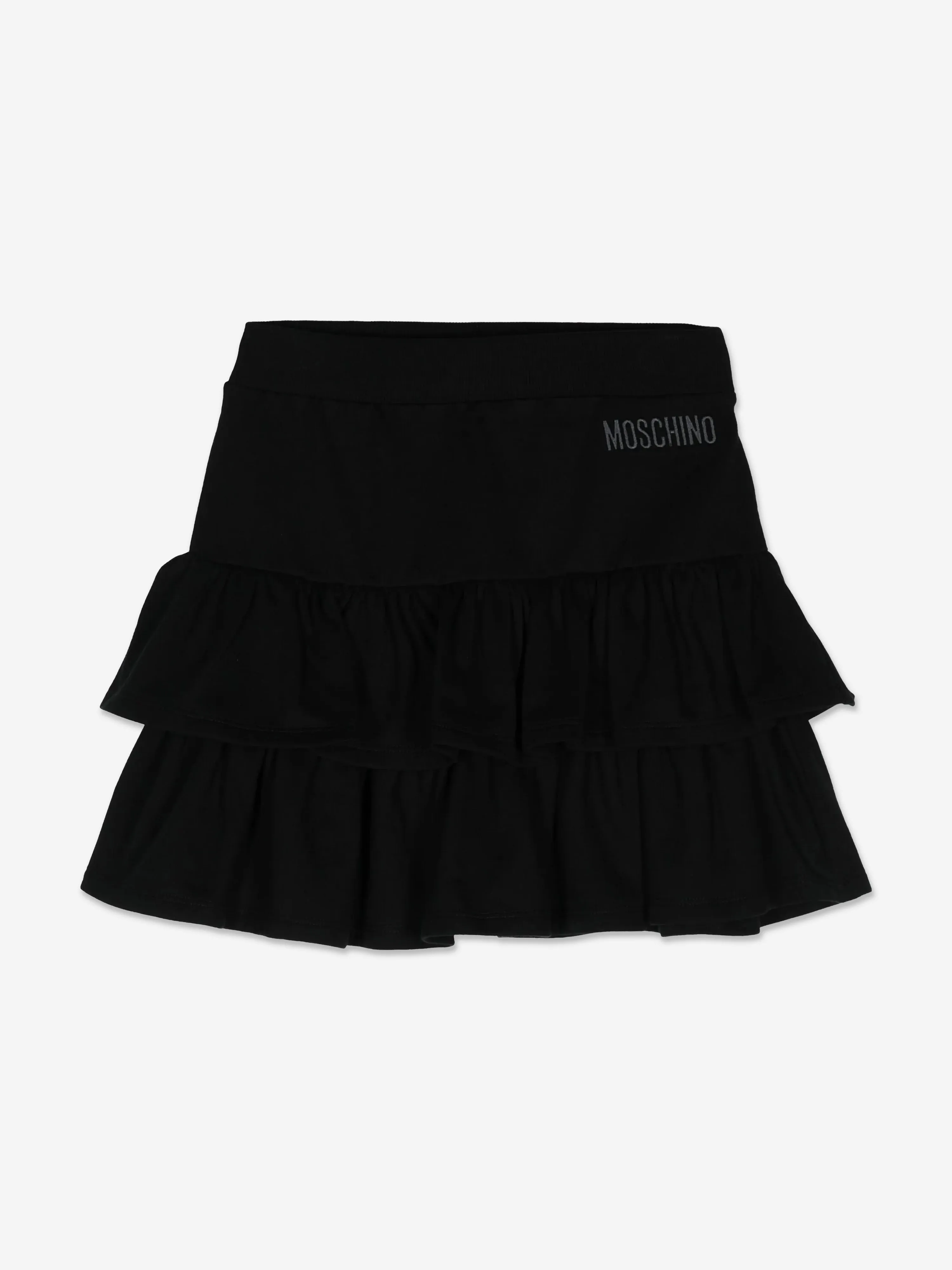 Moschino Mädchen Rüschenrock in Schwarz