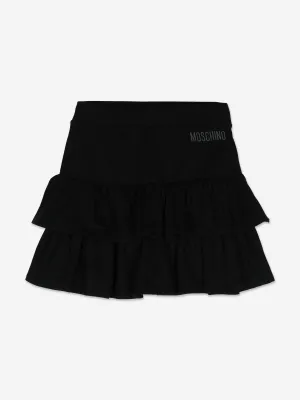 Moschino Mädchen Rüschenrock in Schwarz