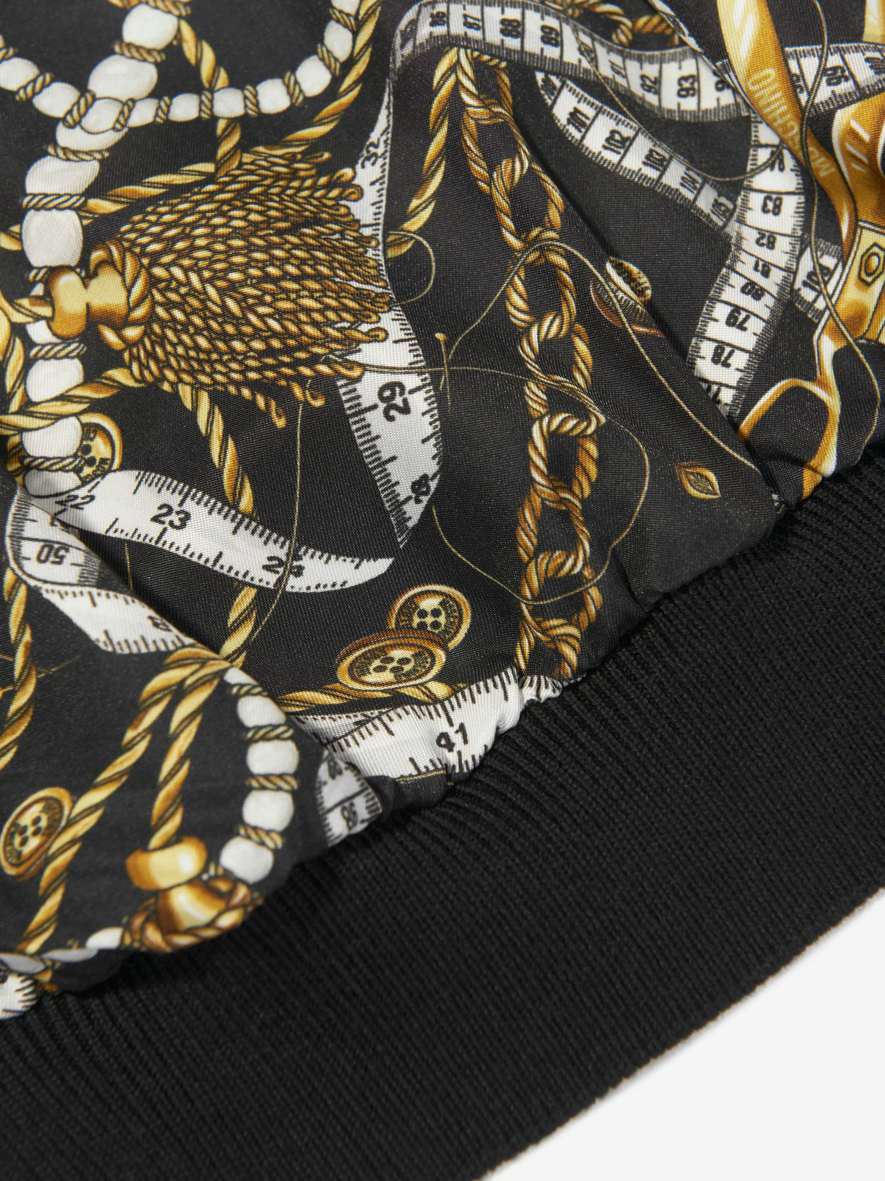 Moschino Mädchen Wollgestrickter Rock in Schwarz