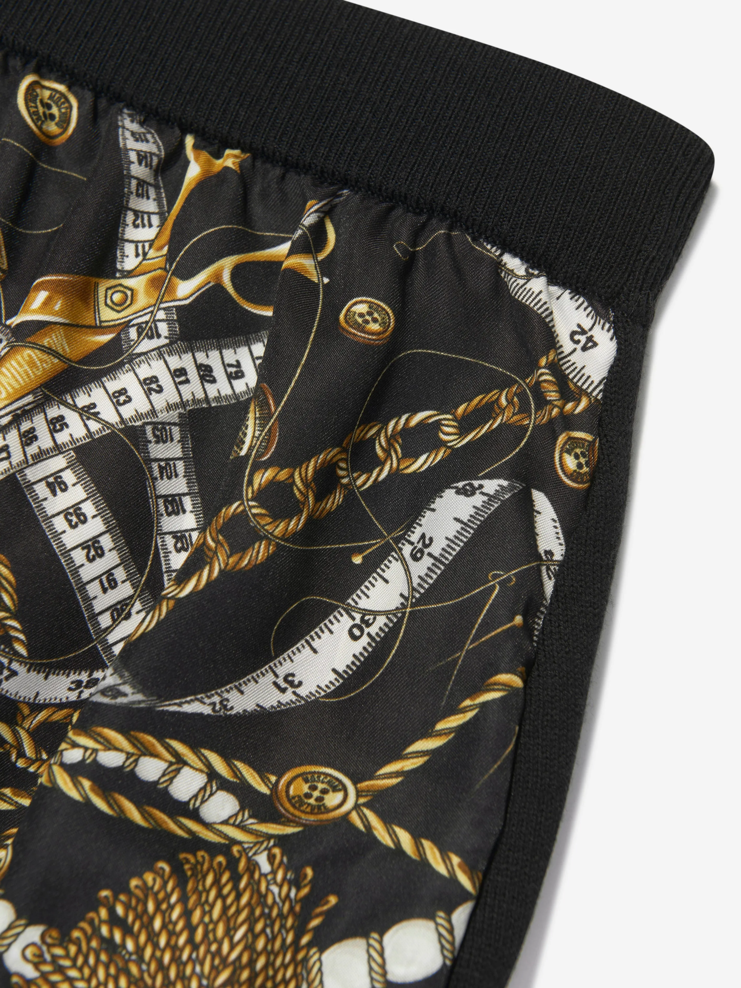 Moschino Mädchen Wollgestrickter Rock in Schwarz