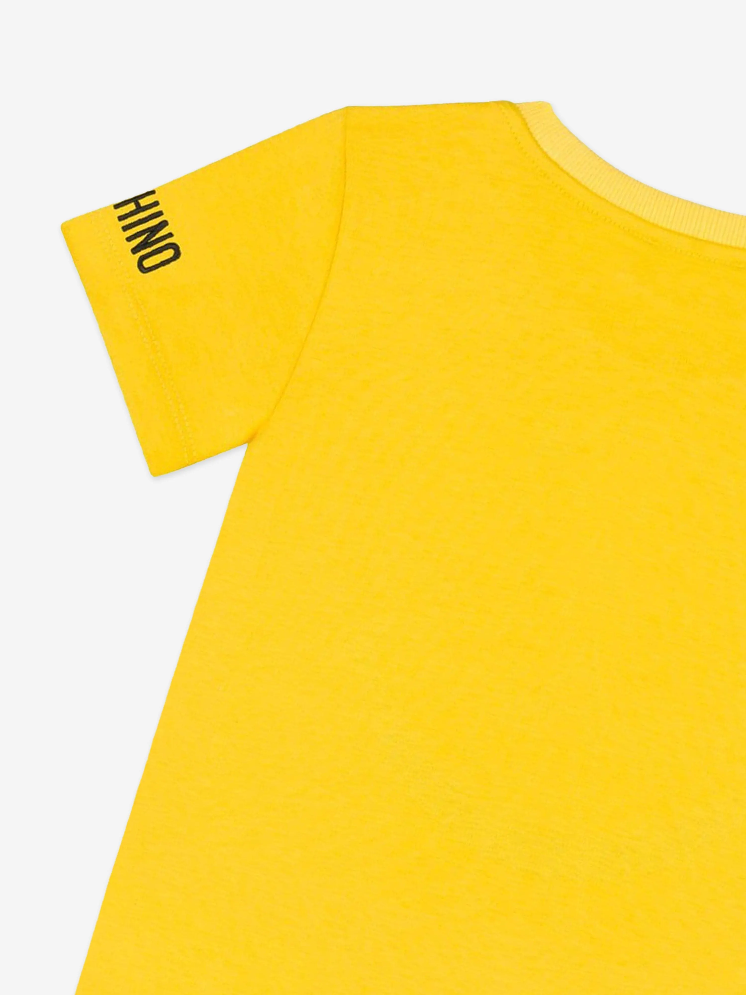 Moschino Kids Smiley-Gesicht T-Shirt in Gelb
