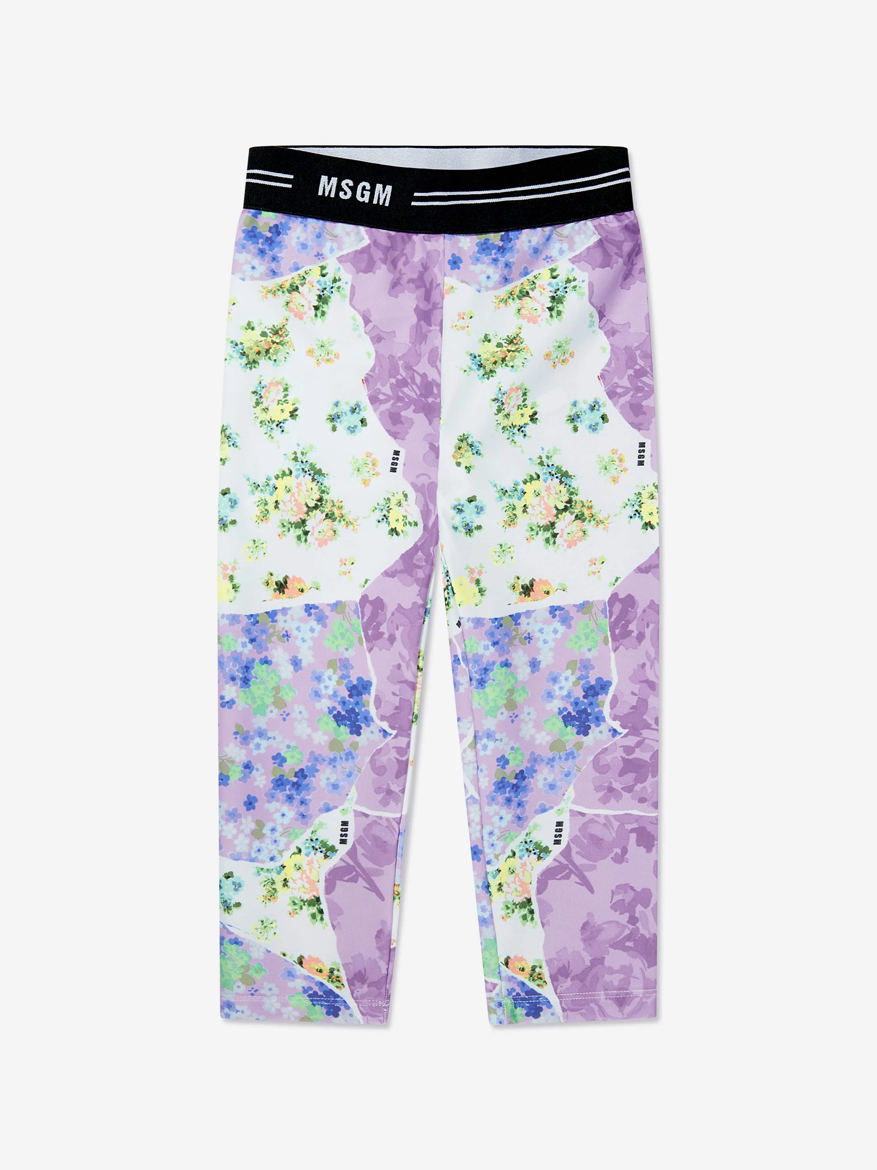 MSGM Mädchen Blumenmuster Leggings in Mehrfarben