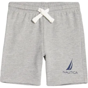 Nautica Little Boys’ Einfarbige Strickkurz Hose Grau Meliert Nautica