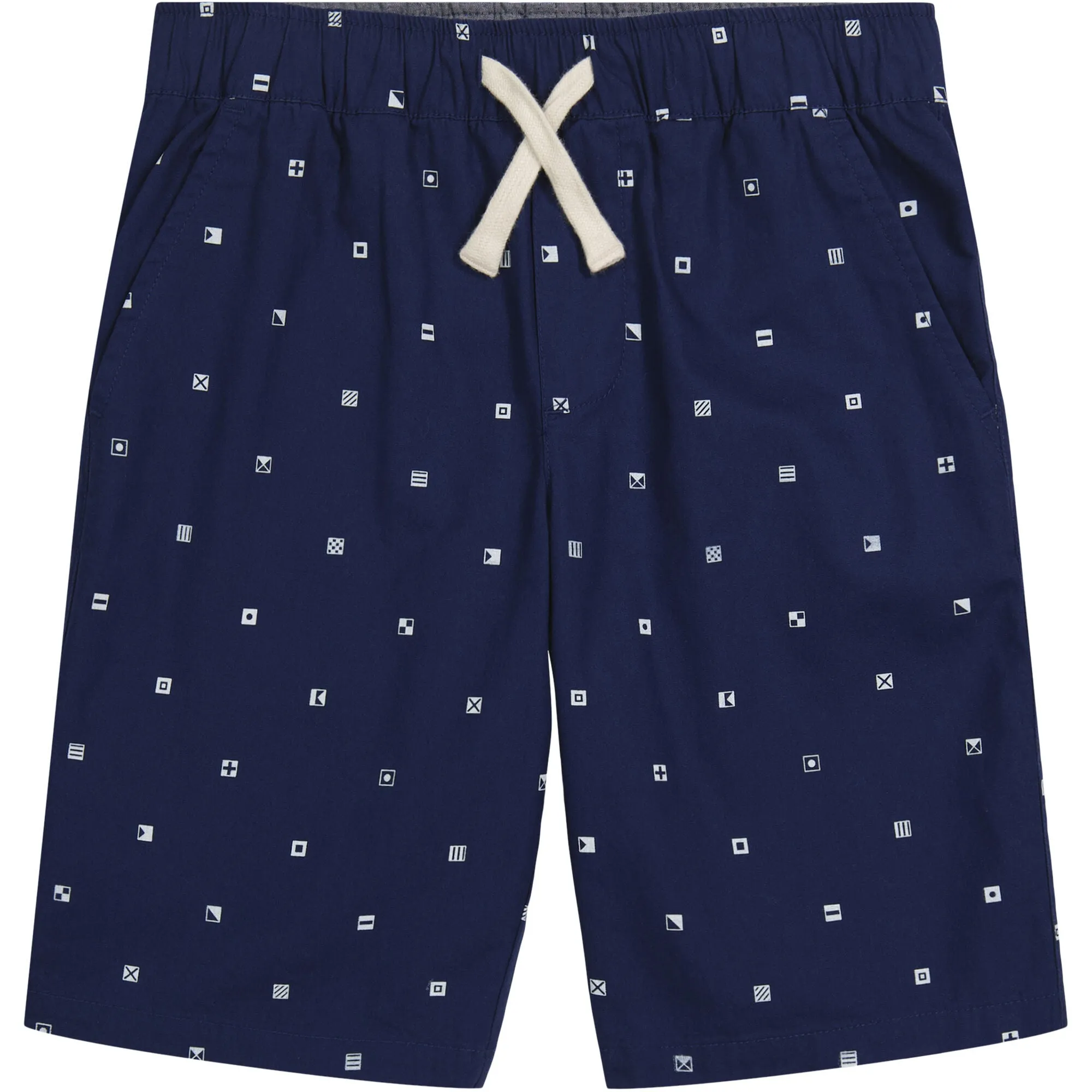 Nautica Kleinkinder-Jungen Bestickte Bundfalten-Shorts (2T-4T) J Marineblau Nautica