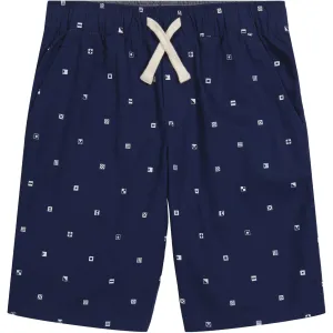 Nautica Kleinkinder-Jungen Bestickte Bundfalten-Shorts (2T-4T) J Marineblau Nautica