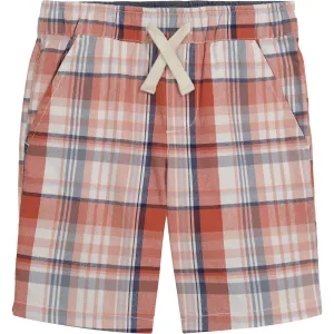 Nautica Kleinkinder-Jungen Karo-Ziehshorts (2T-4T) Rosa Lehm Nautica