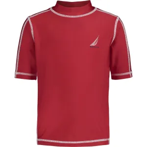 Nautica Kleinkinder Jungen Einfarbiges J-Class Rashguard (2T-4T) Melonberry Nautica