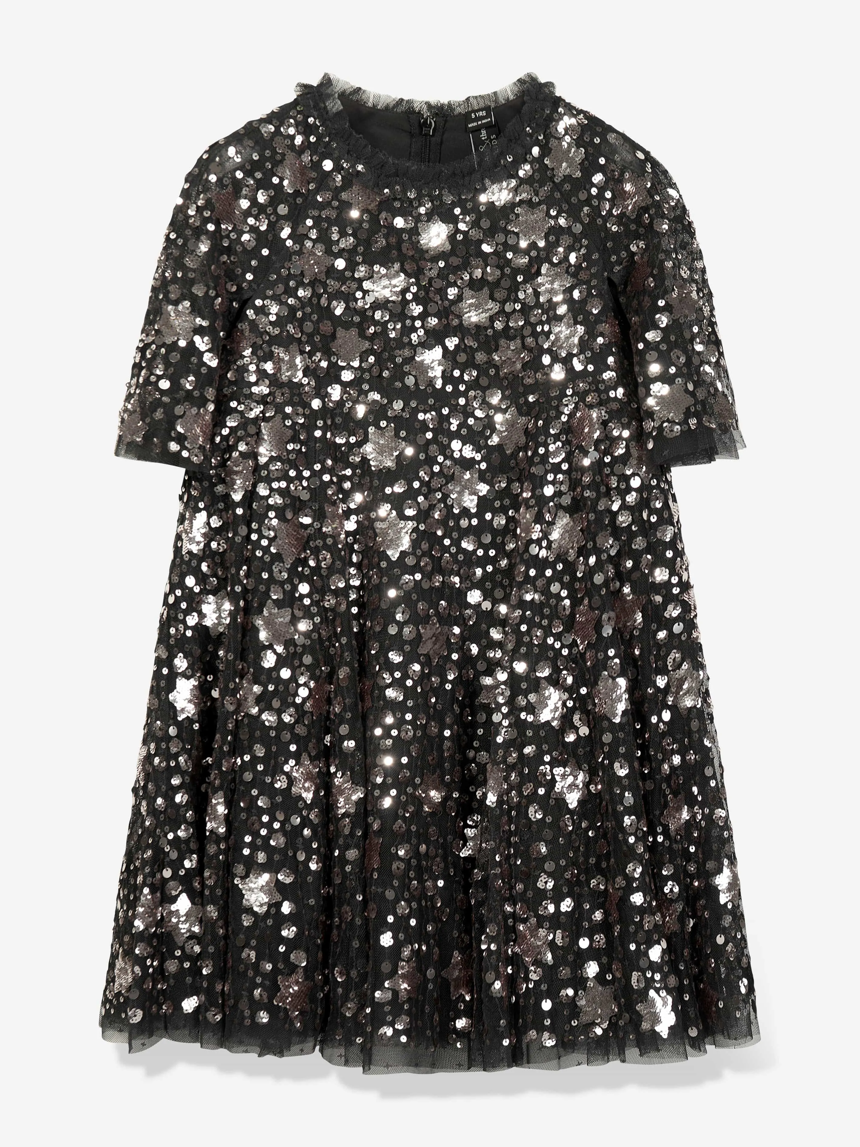 Needle & Thread Mädchen Sternschnuppenkleid in Schwarz