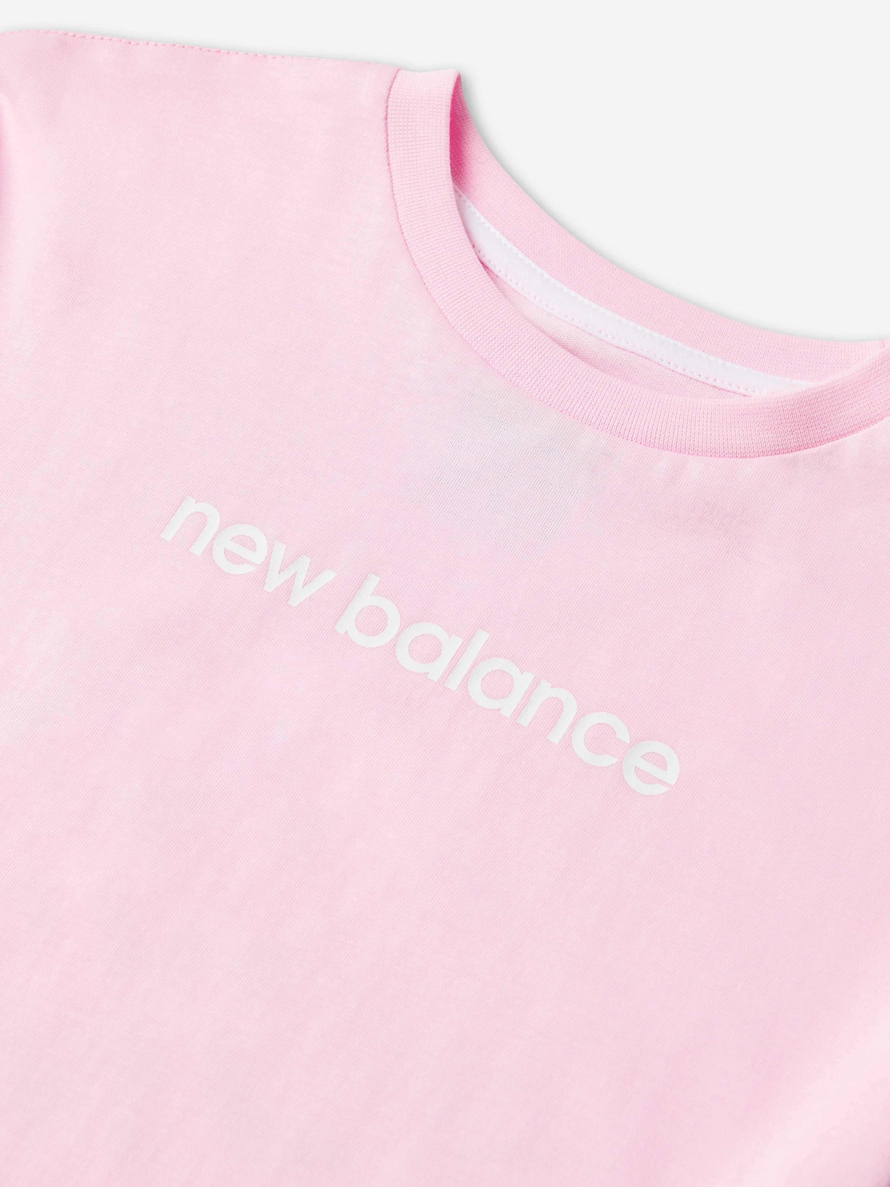 New Balance Mädchen Blumenmuster Turnschuhe Rückengrafik T-Shirt in Rosa