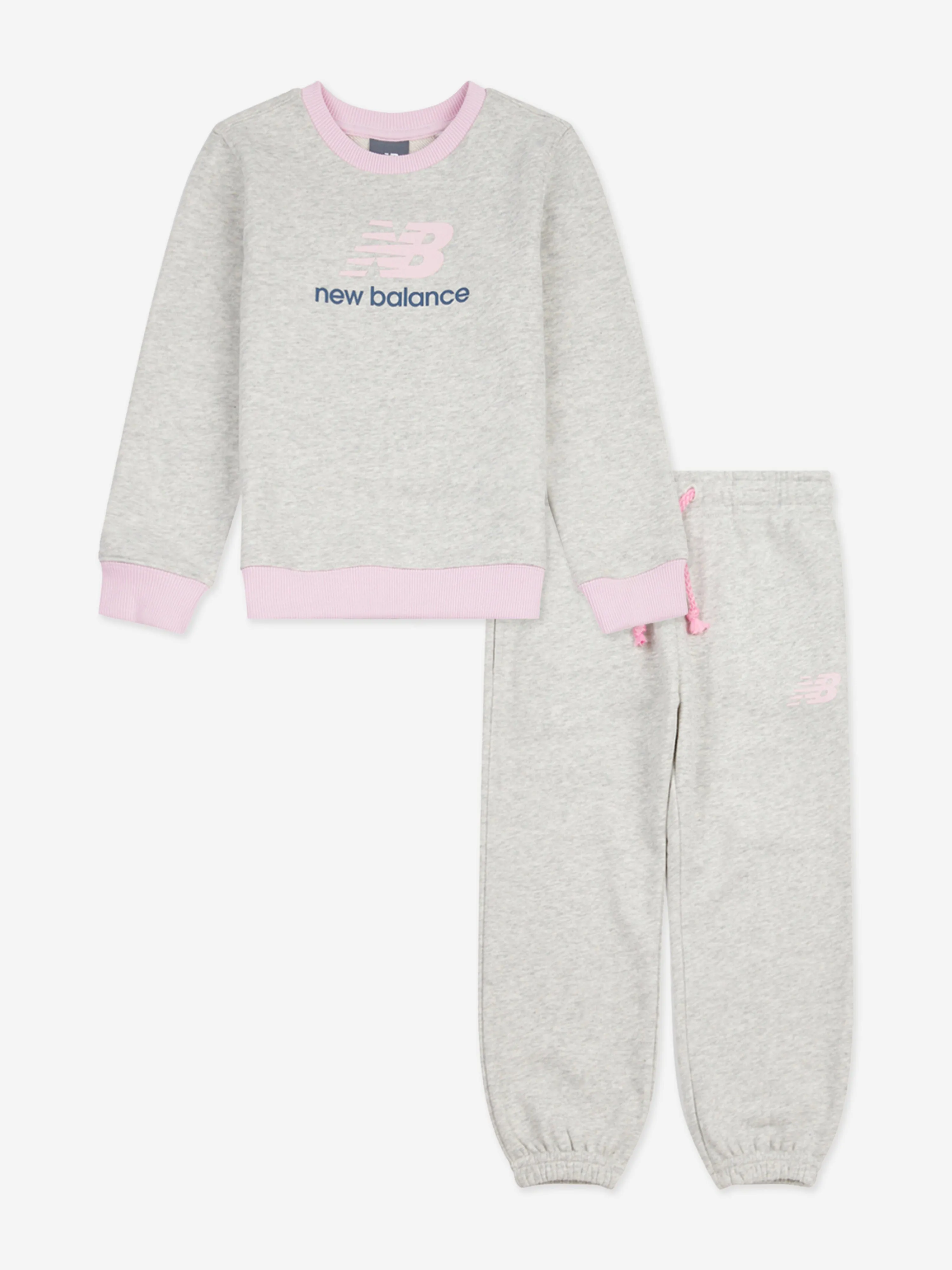 New Balance Mädchen Logo Tracksuit in Grau