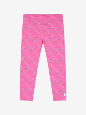 Nike Mädchen Swoosh Logo Leggings in Rosa