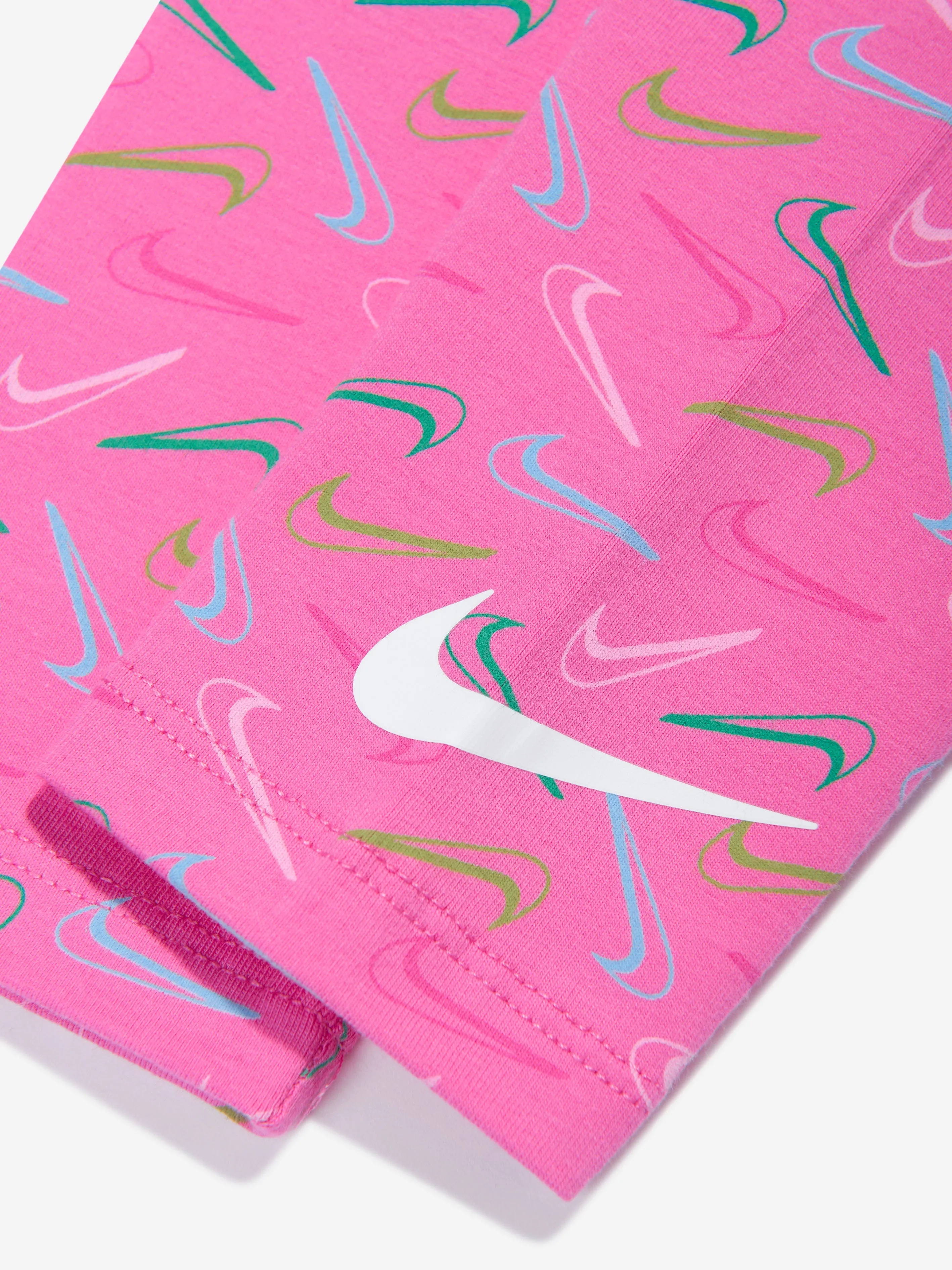 Nike Mädchen Swoosh Logo Leggings in Rosa
