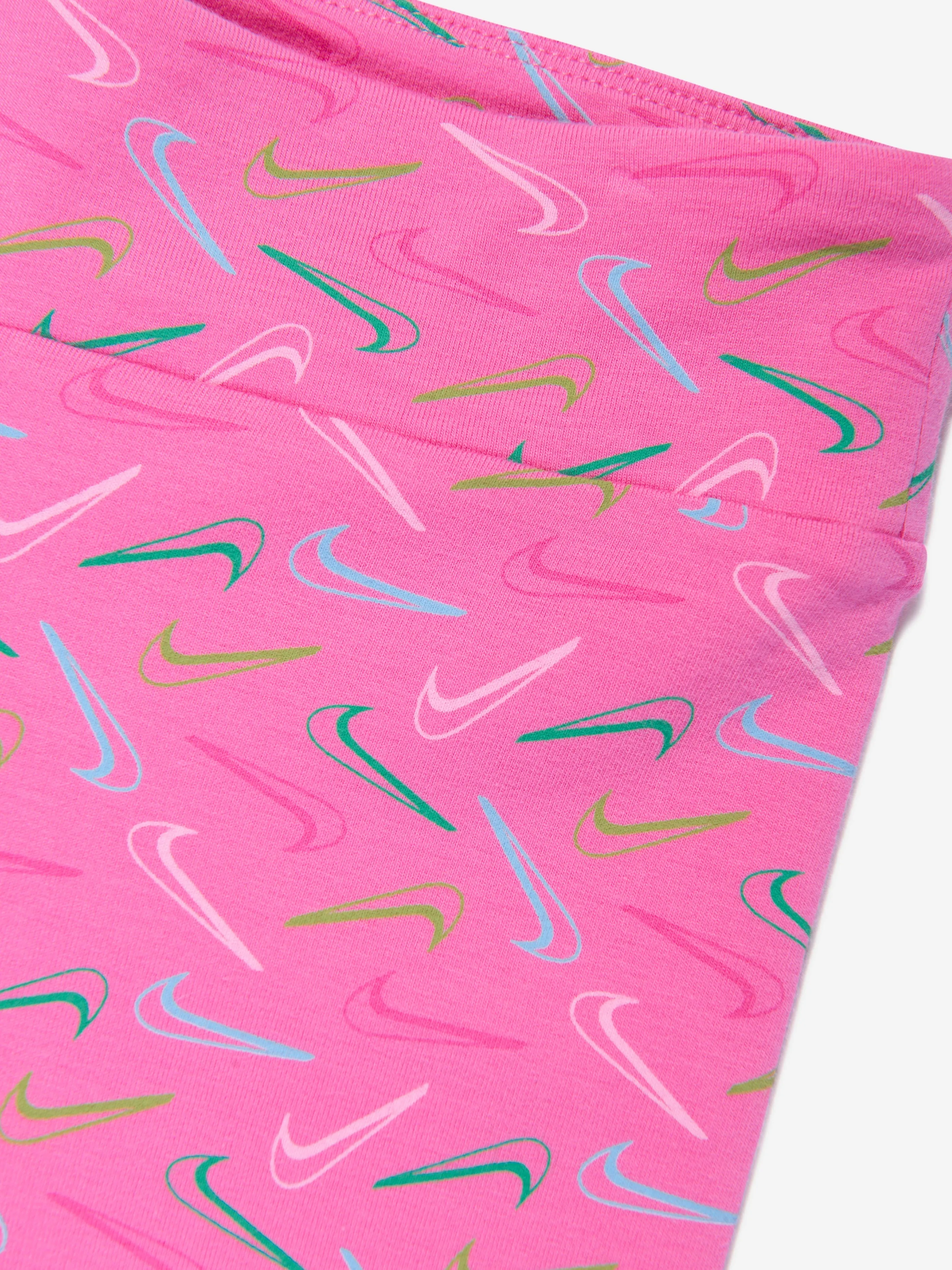 Nike Mädchen Swoosh Logo Leggings in Rosa