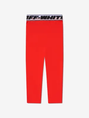 Off-White Girls Baumwolle Logo Bund Leggings