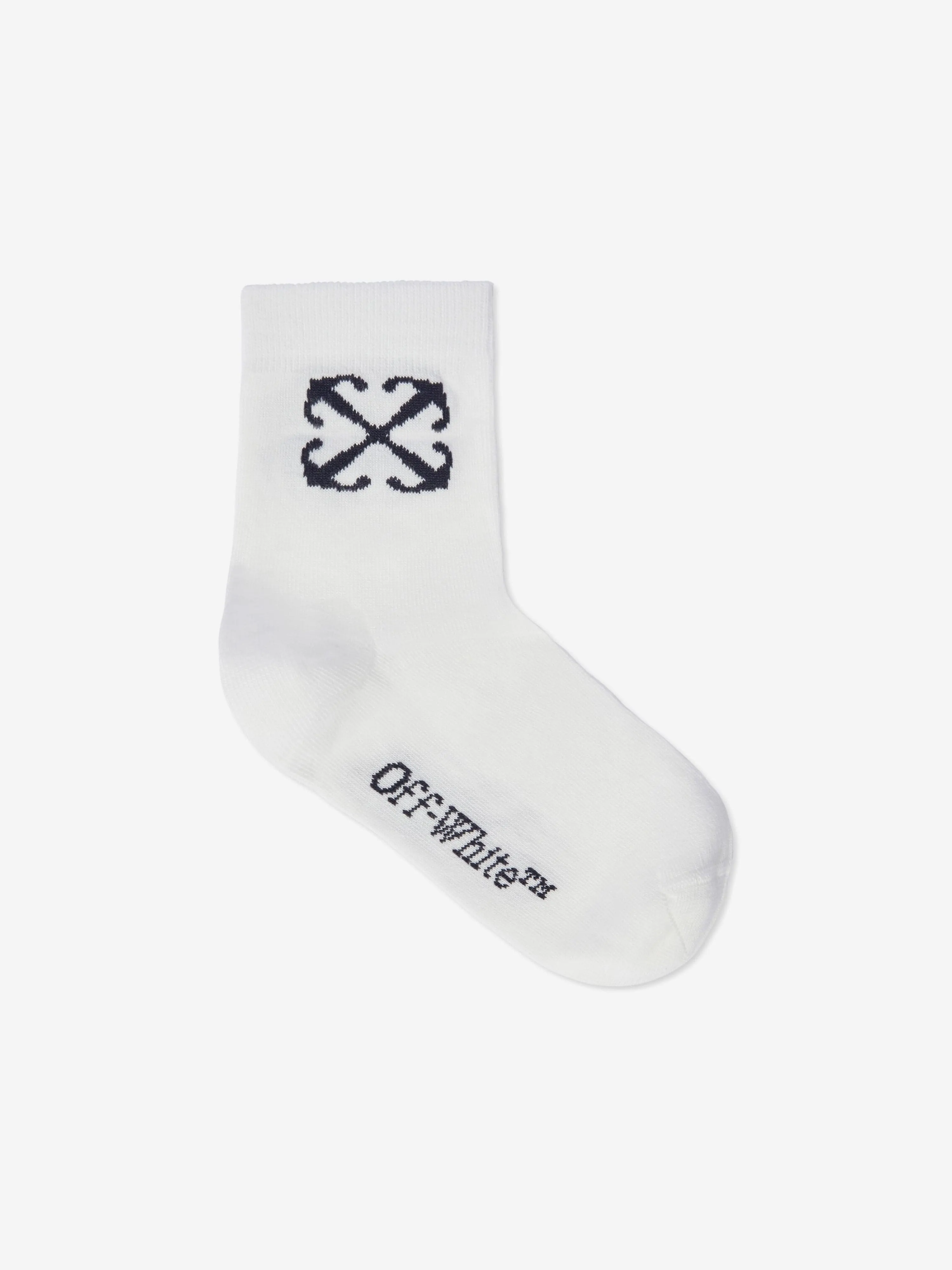 Off-White Kids Pfeil Mid High Socken in Weiß