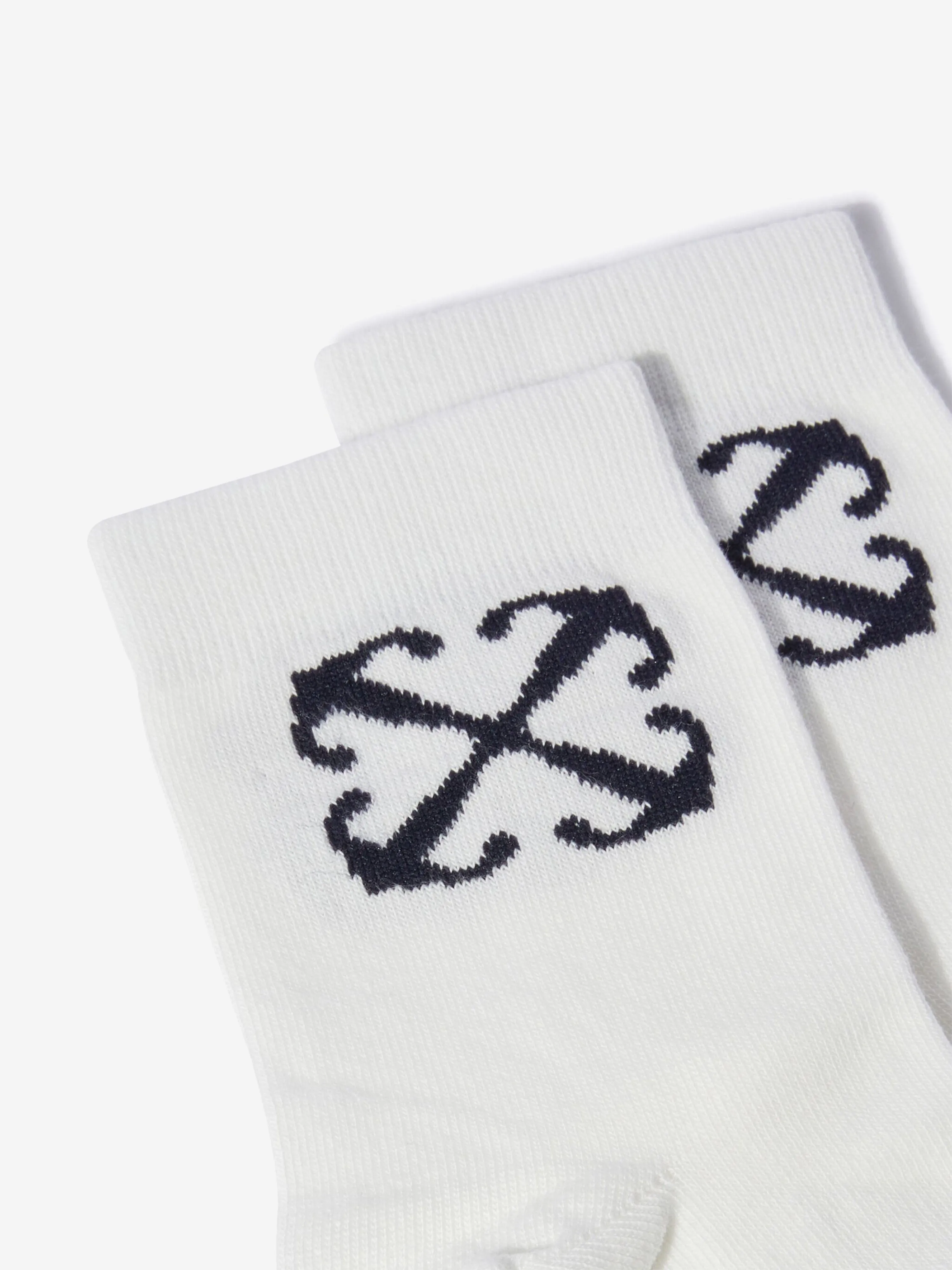 Off-White Kids Pfeil Mid High Socken in Weiß