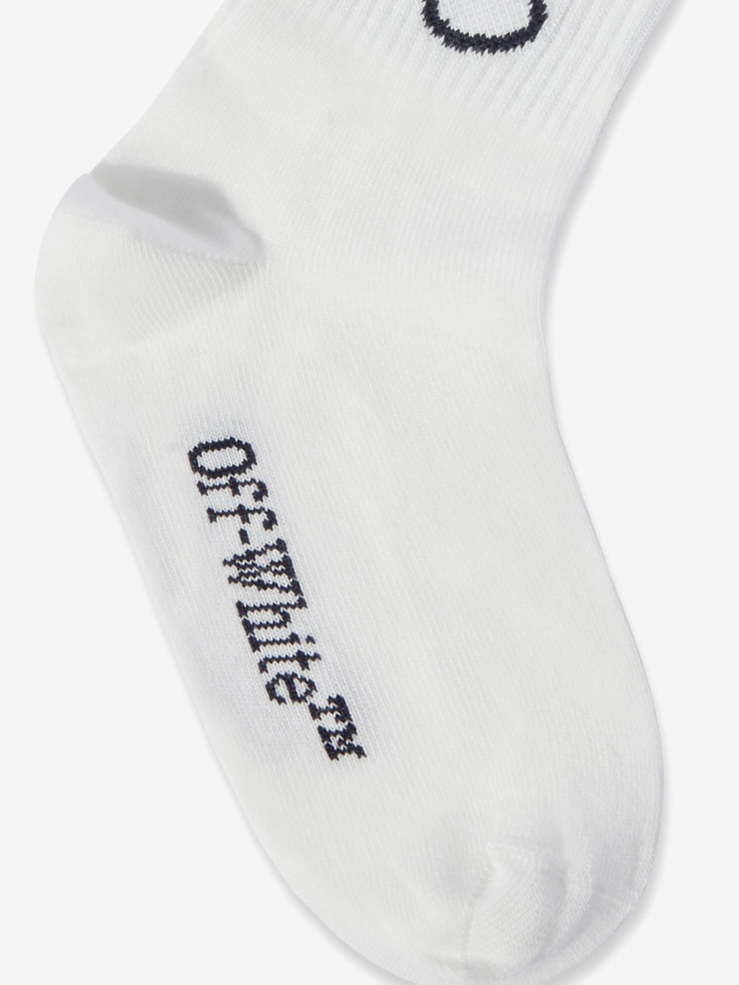 Off-White Kids Socken mit Buchstaben-Logo in Weiß