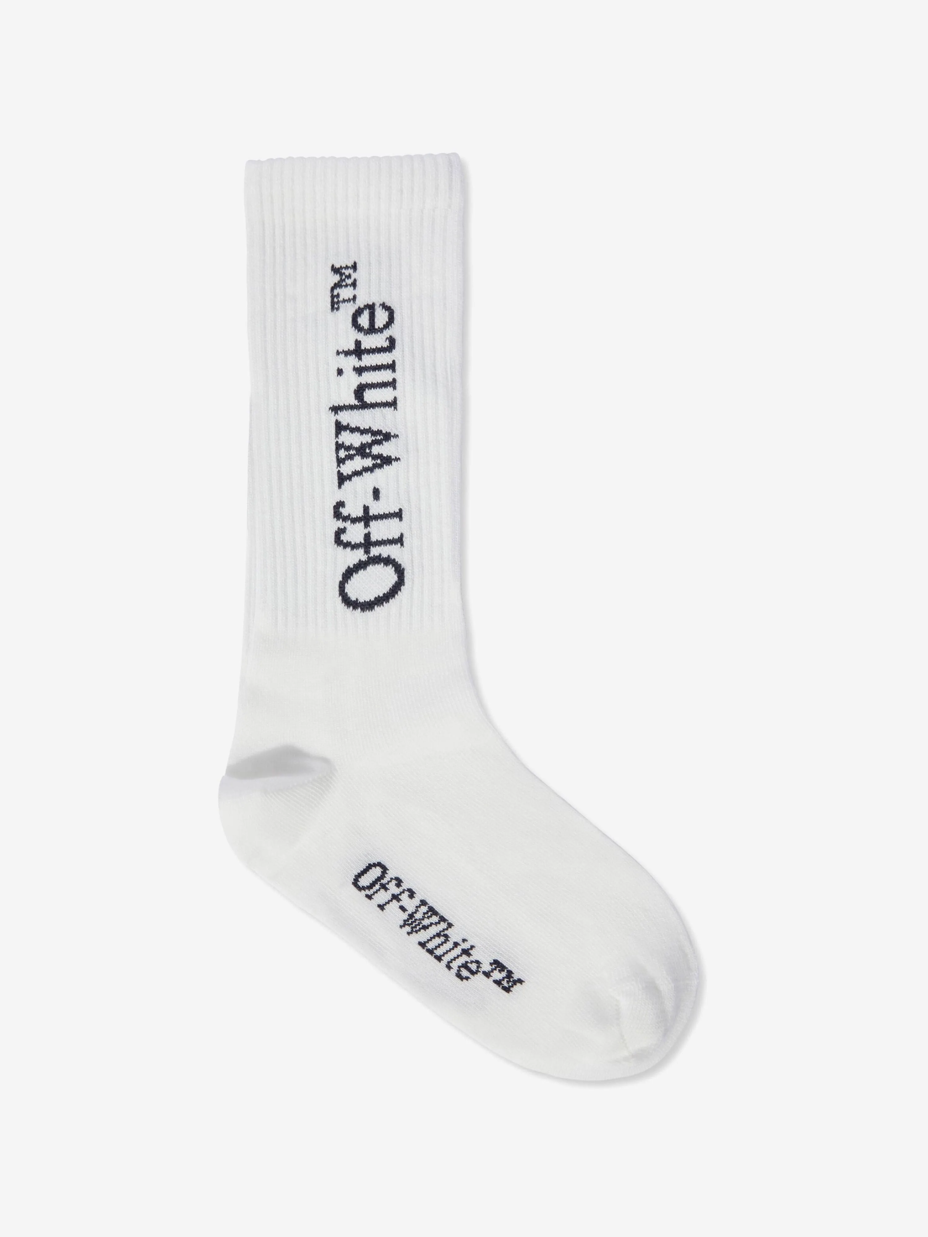 Off-White Kids Socken mit Buchstaben-Logo in Weiß