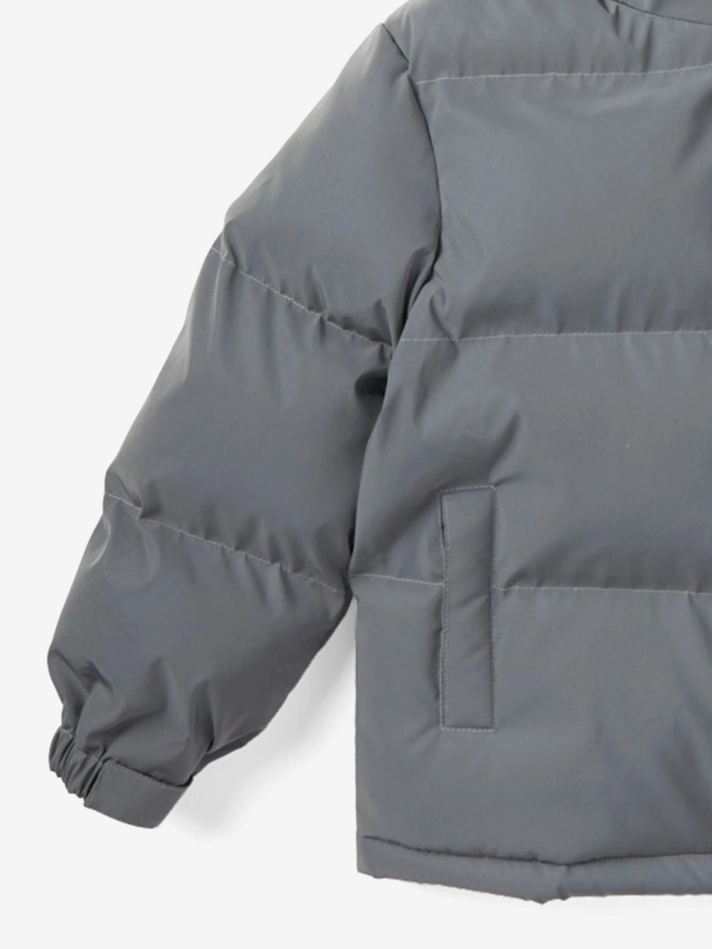 Off-White Kids Buchliebhaber Daunenjacke in Grau