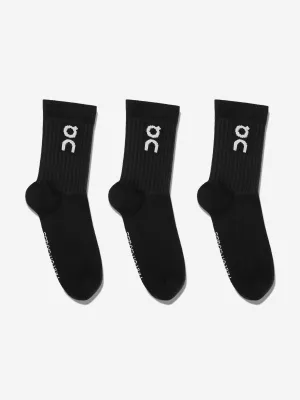 On Running Kids Logo Socken 3er-Pack in Schwarz