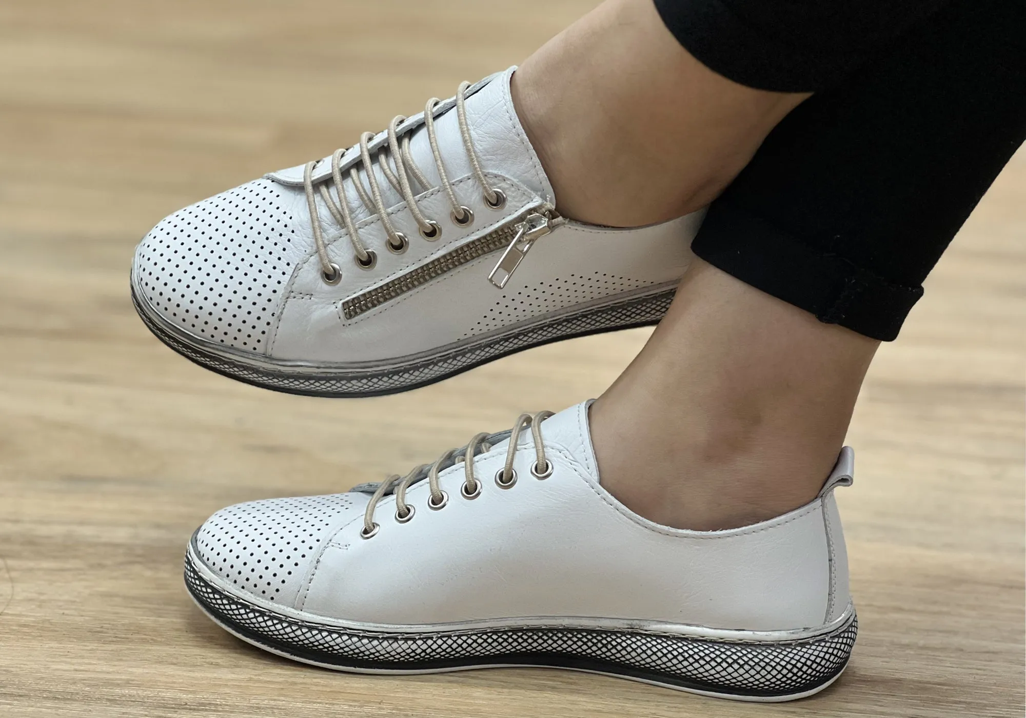 Orizonte Ashana Damen Europäische Bequeme Lederschuhe Orizonte Schuhe