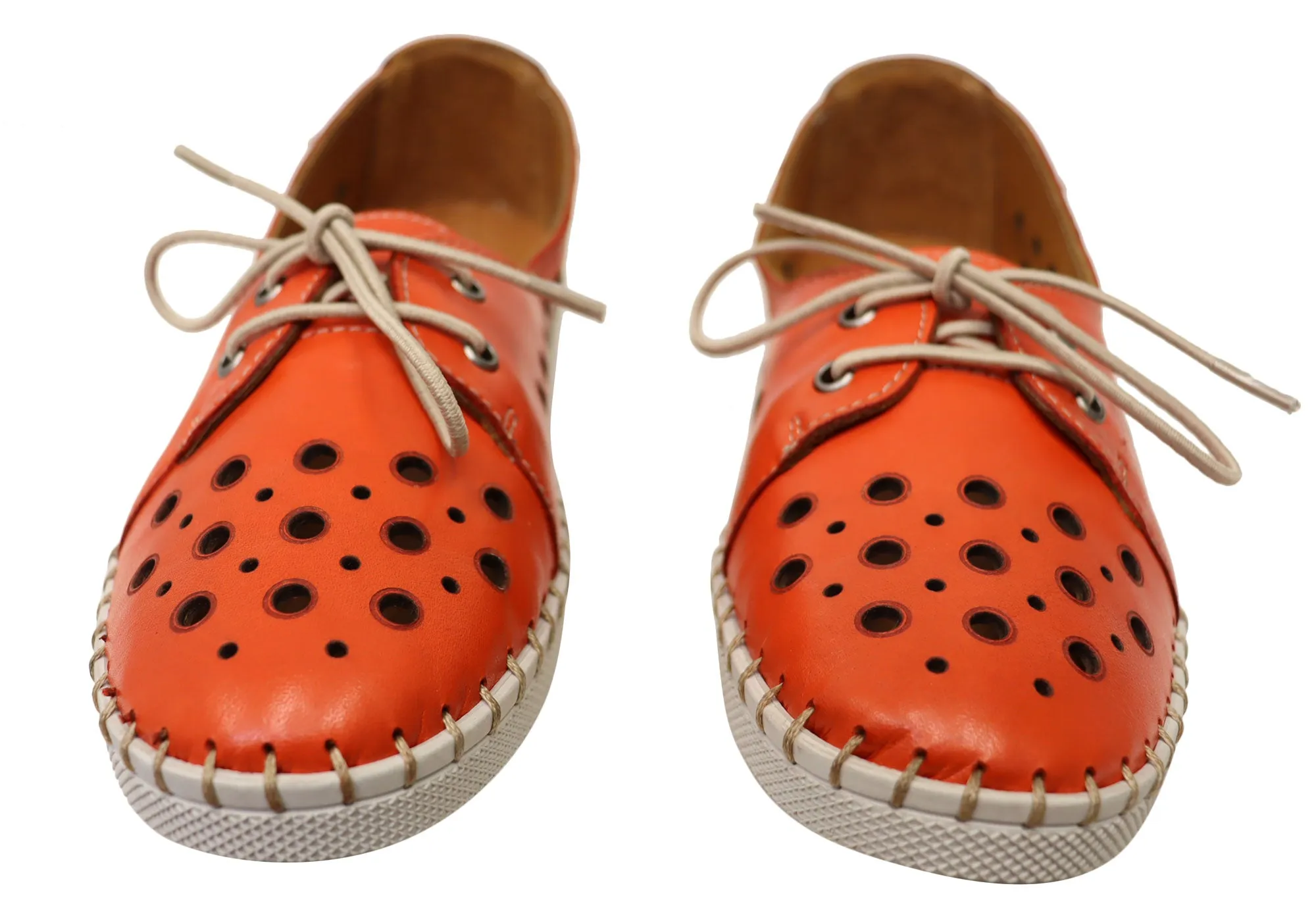 Orizonte Gemma Damen Europäische Bequeme Lederschuhe Orizonte Schuhe