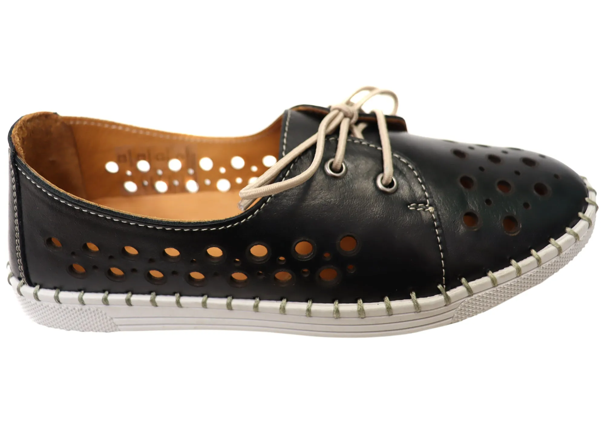 Orizonte Gemma Damen Europäische Bequeme Lederschuhe Orizonte Schuhe