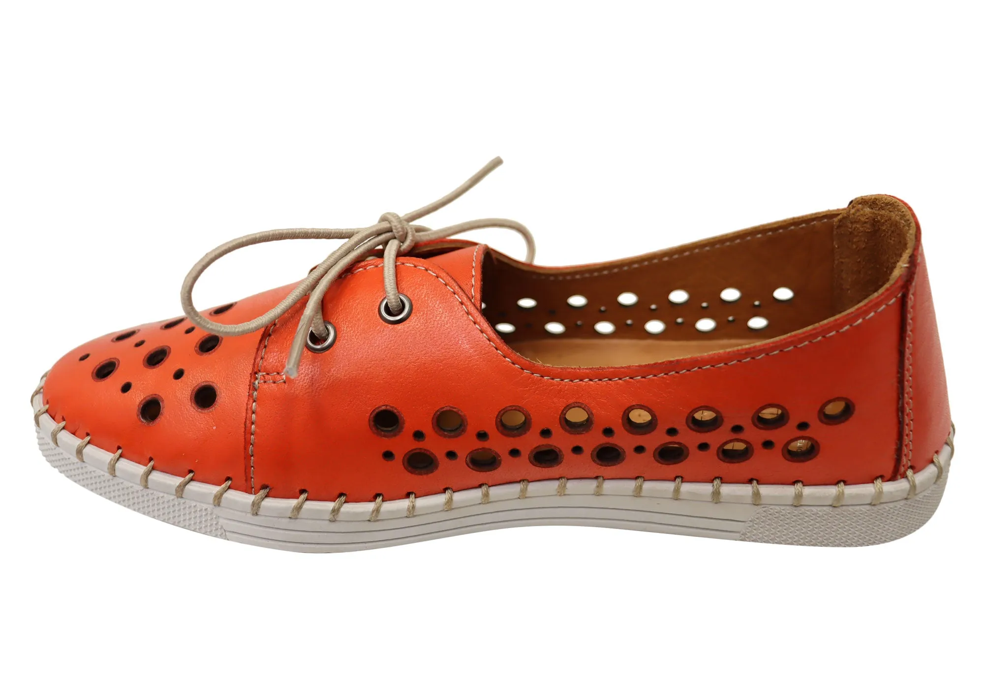 Orizonte Gemma Damen Europäische Bequeme Lederschuhe Orizonte Schuhe