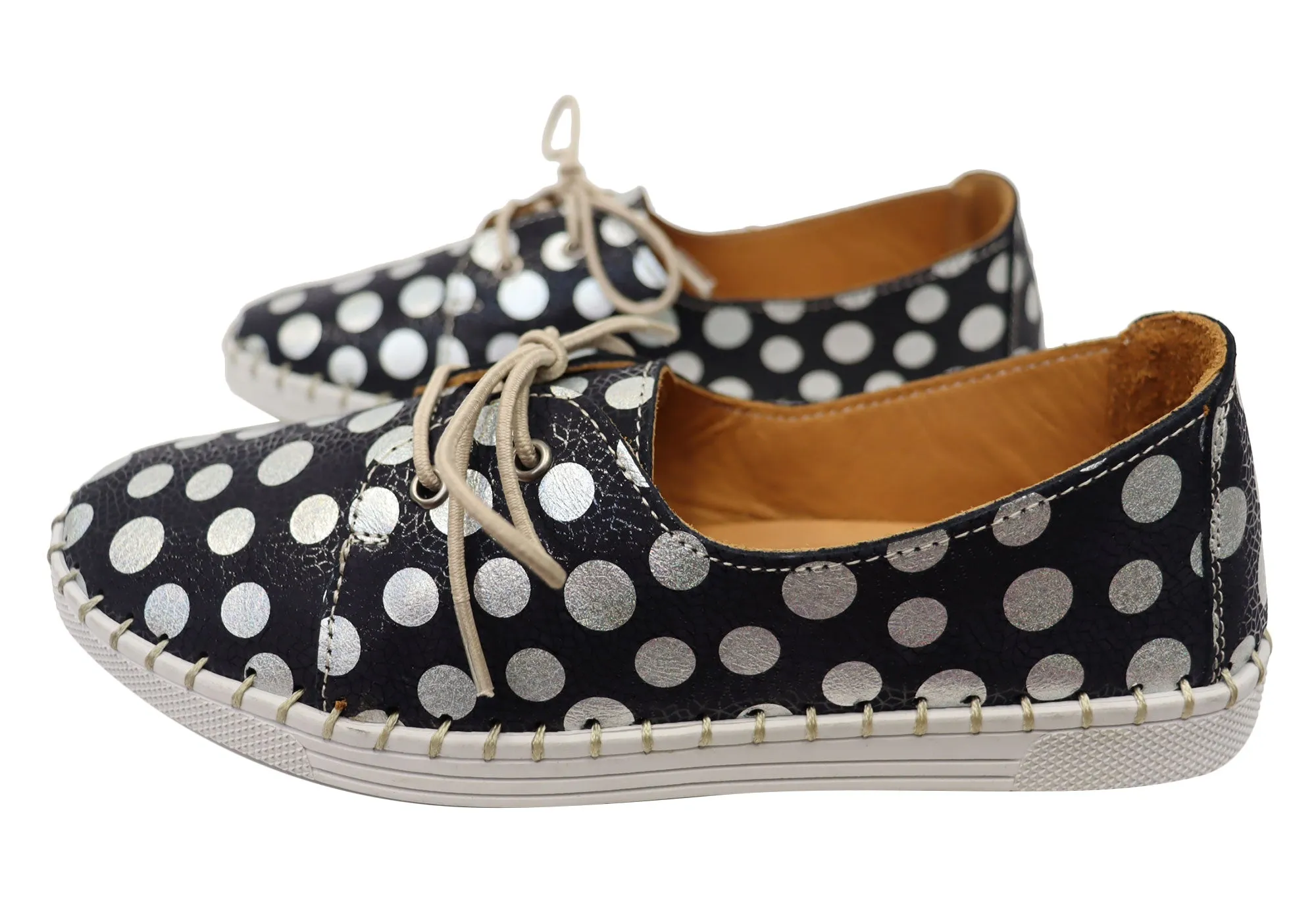 Orizonte Gemma Damen Europäische Bequeme Lederschuhe Orizonte Schuhe