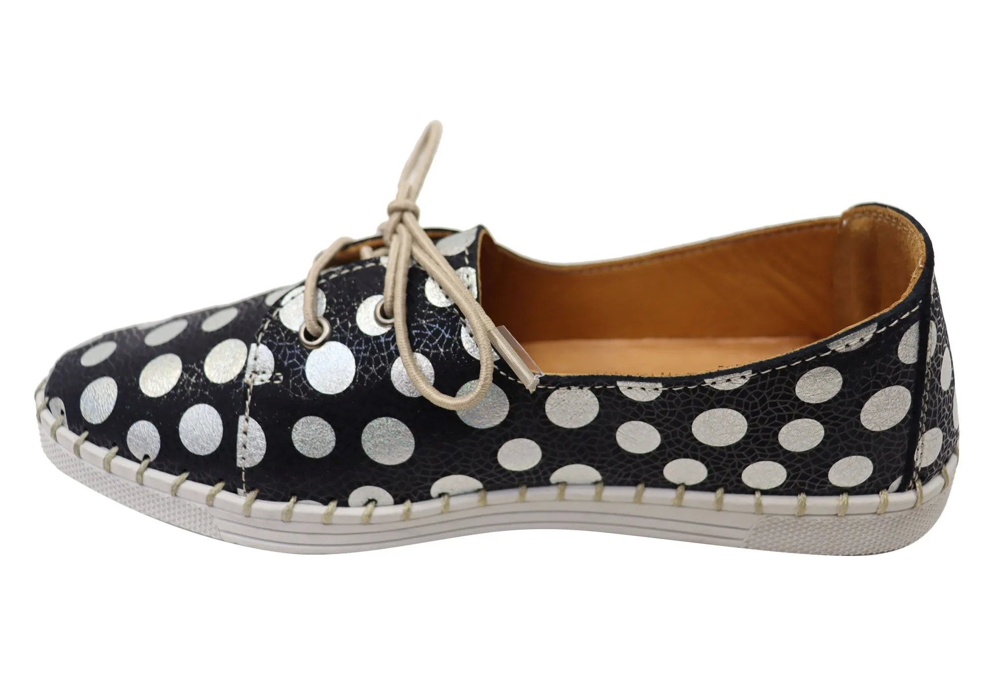 Orizonte Gemma Damen Europäische Bequeme Lederschuhe Orizonte Schuhe