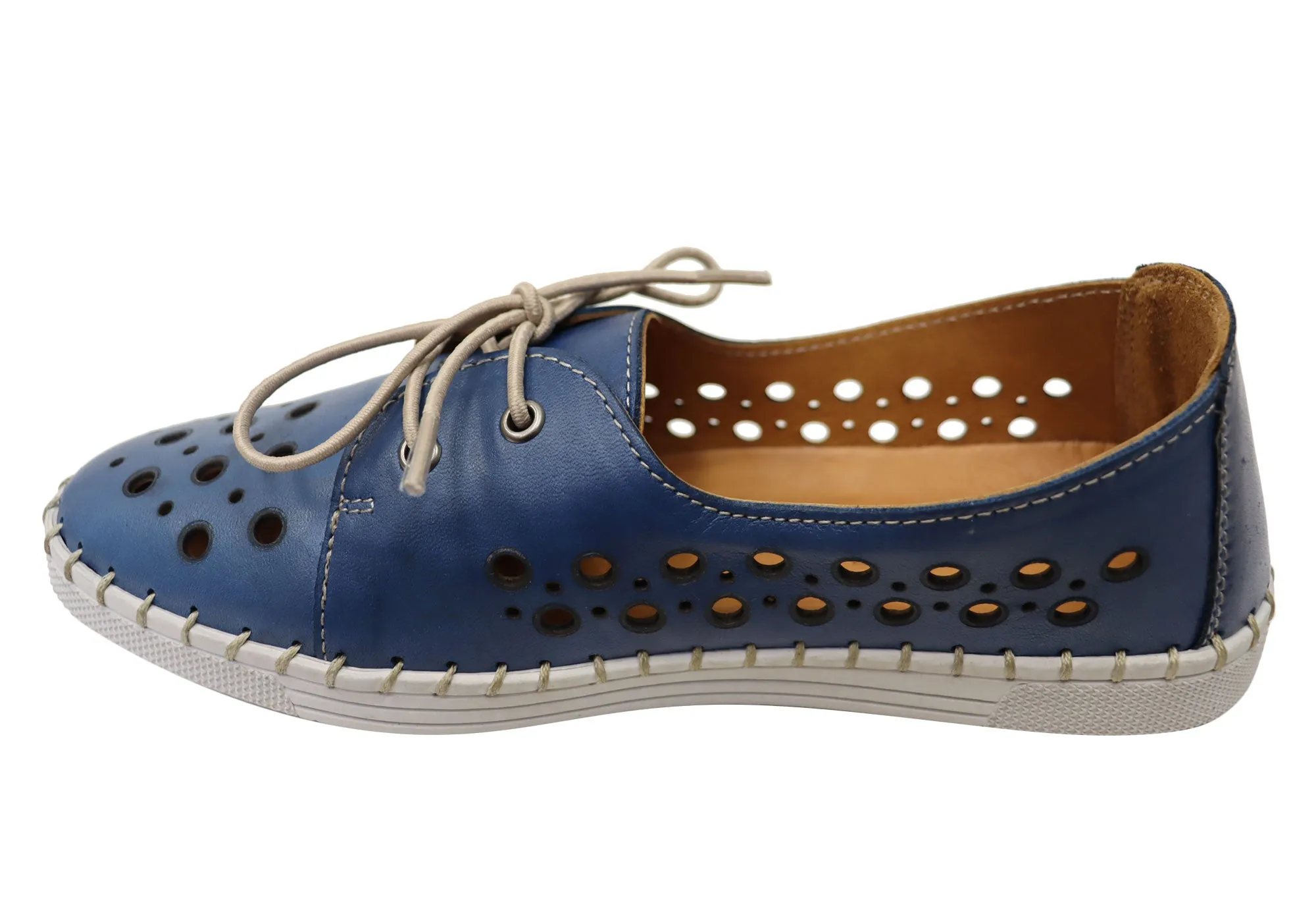 Orizonte Gemma Damen Europäische Bequeme Lederschuhe Orizonte Schuhe