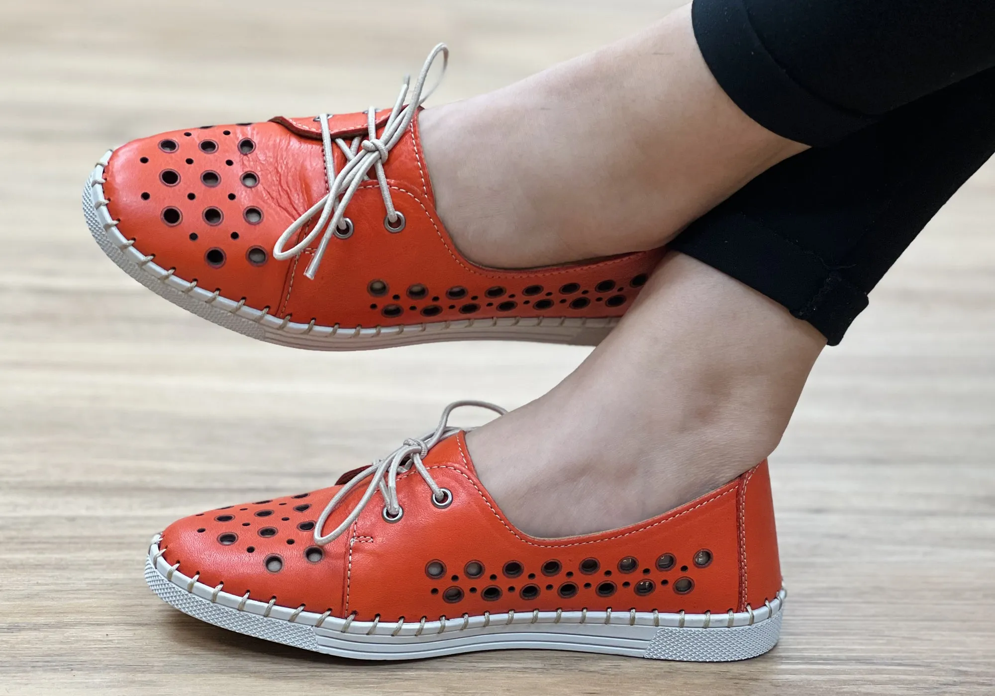 Orizonte Gemma Damen Europäische Bequeme Lederschuhe Orizonte Schuhe