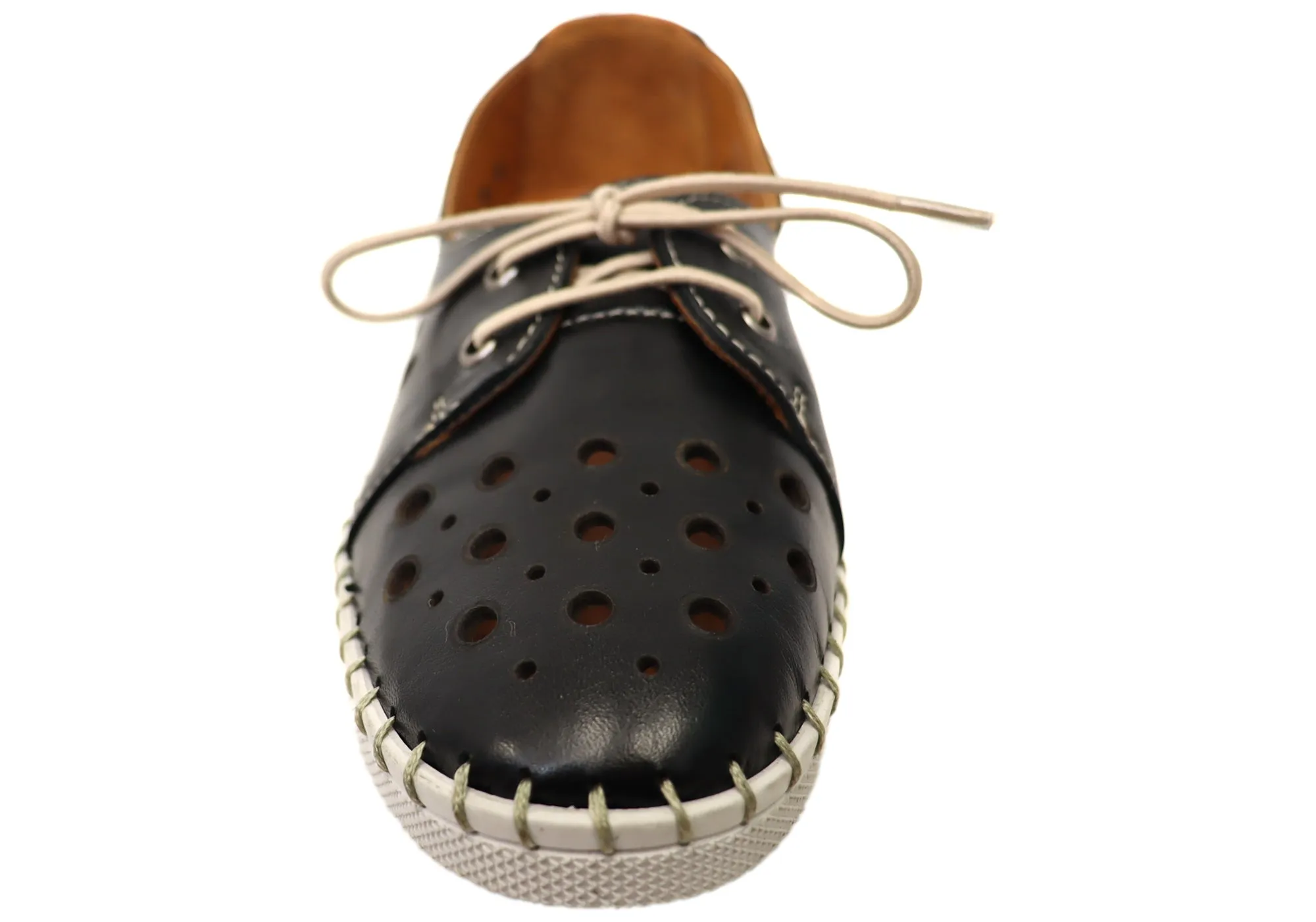 Orizonte Gemma Damen Europäische Bequeme Lederschuhe Orizonte Schuhe