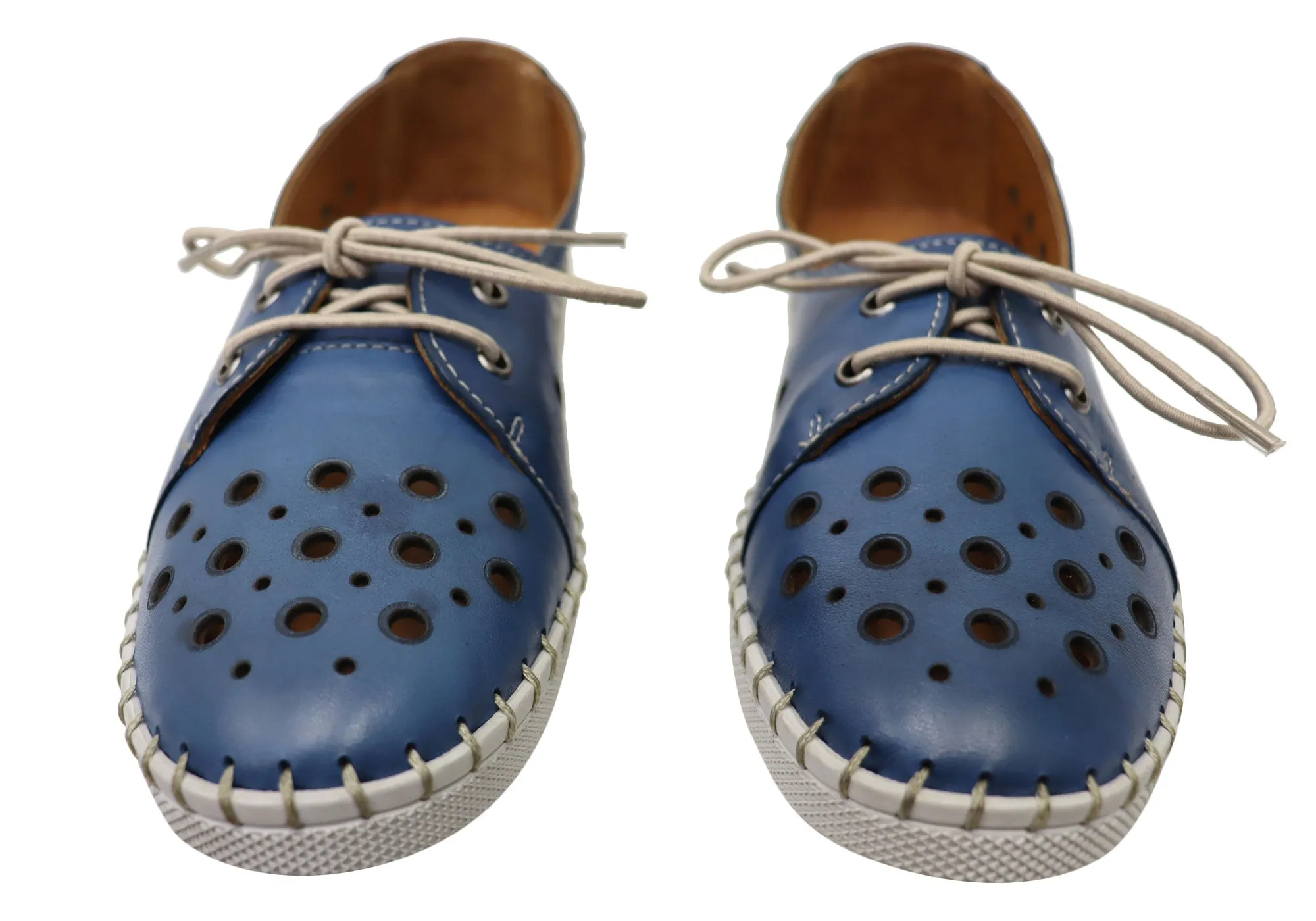 Orizonte Gemma Damen Europäische Bequeme Lederschuhe Orizonte Schuhe