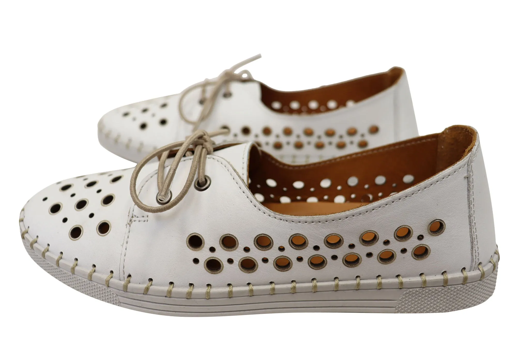 Orizonte Gemma Damen Europäische Bequeme Lederschuhe Orizonte Schuhe