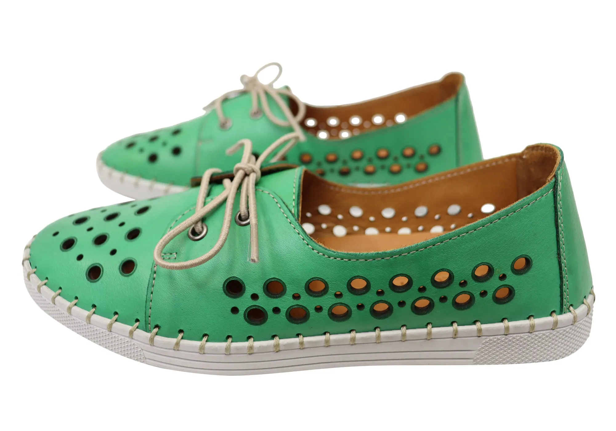 Orizonte Gemma Damen Europäische Bequeme Lederschuhe Orizonte Schuhe