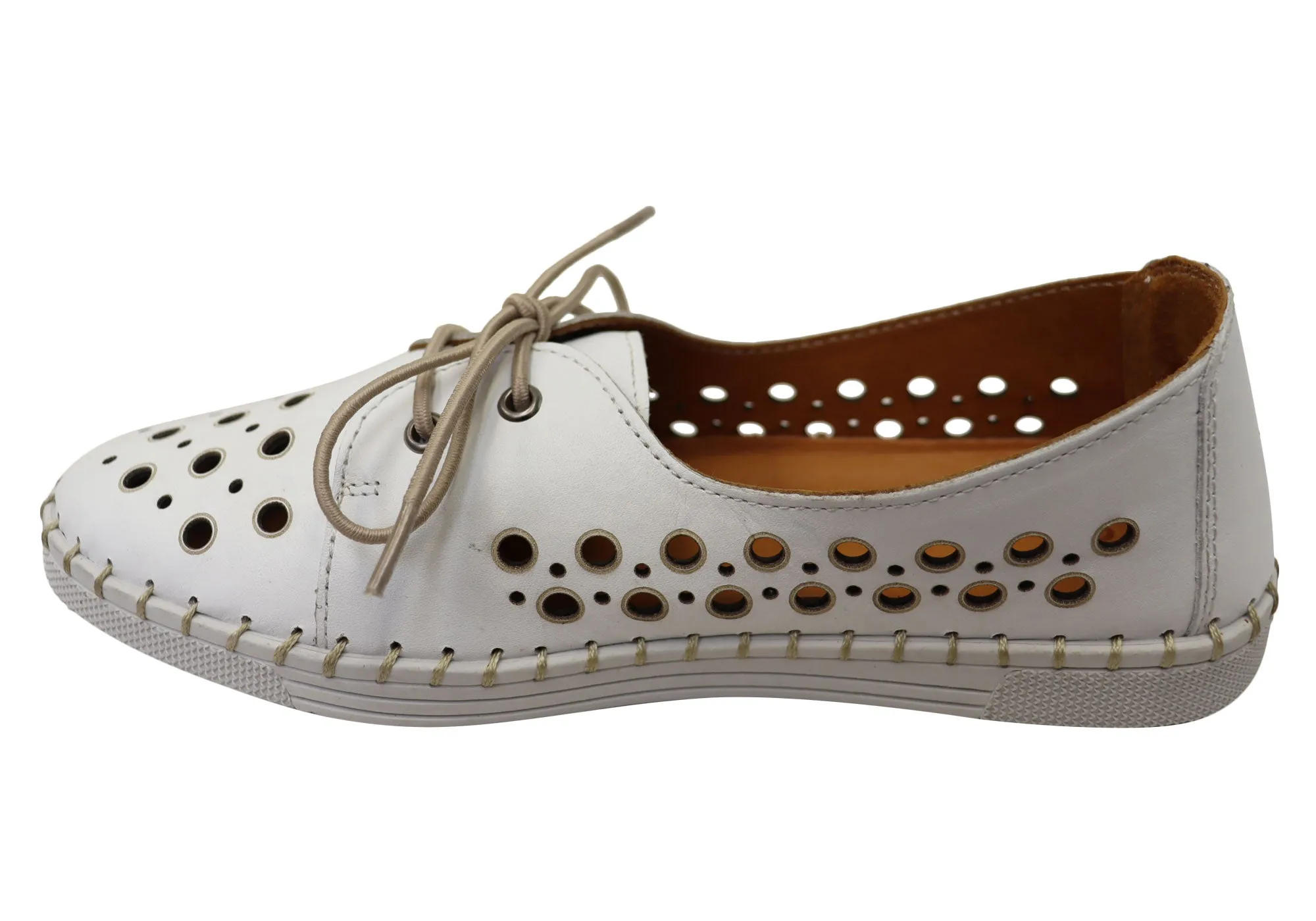 Orizonte Gemma Damen Europäische Bequeme Lederschuhe Orizonte Schuhe