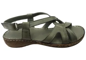 Orizonte Glory Bequeme Damen Sandalen aus europäischem Leder Orizonte Schuhe