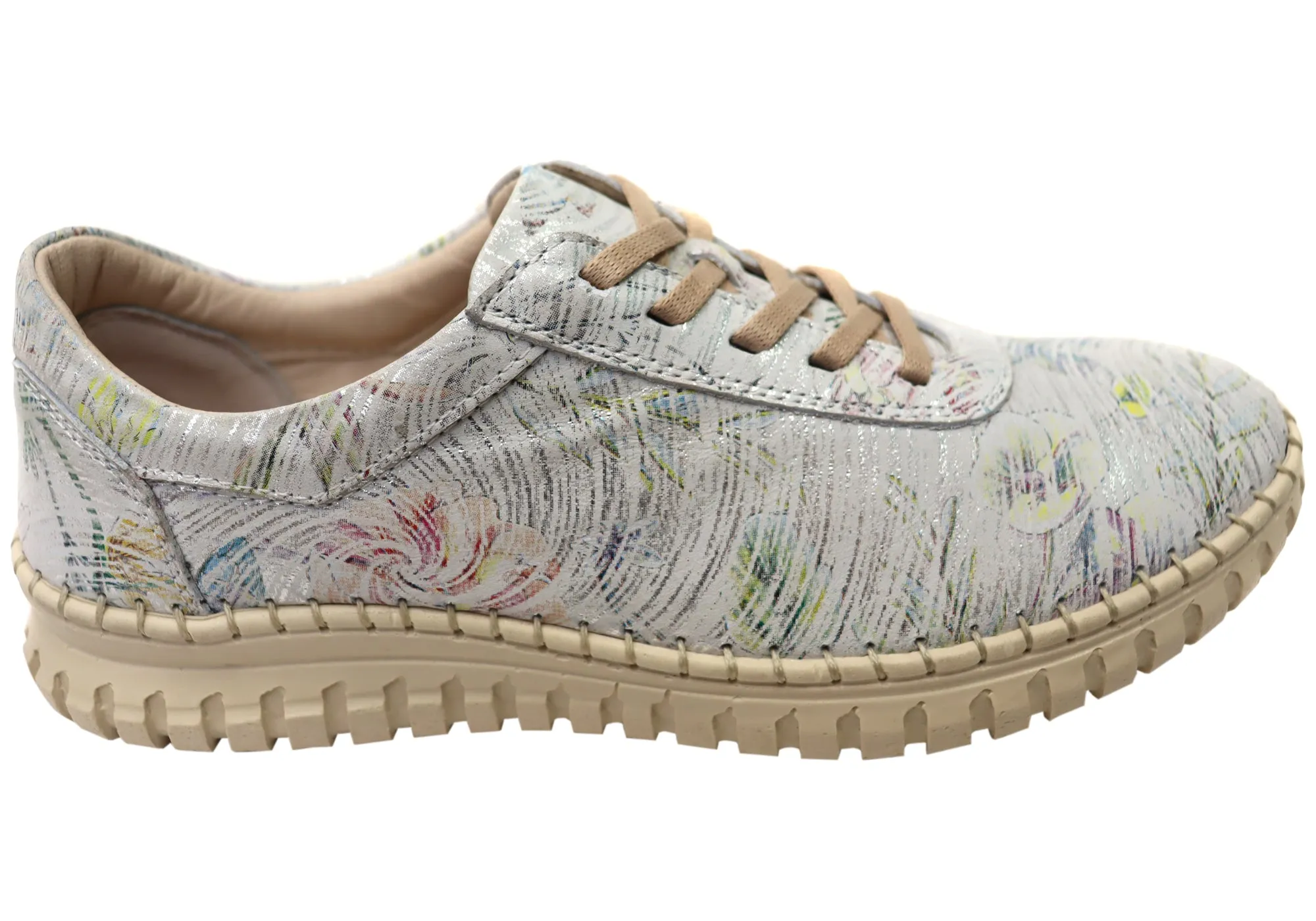 Orizonte Hazel Damen Europäische Bequeme Lederschnürschuhe Orizonte Schuhe