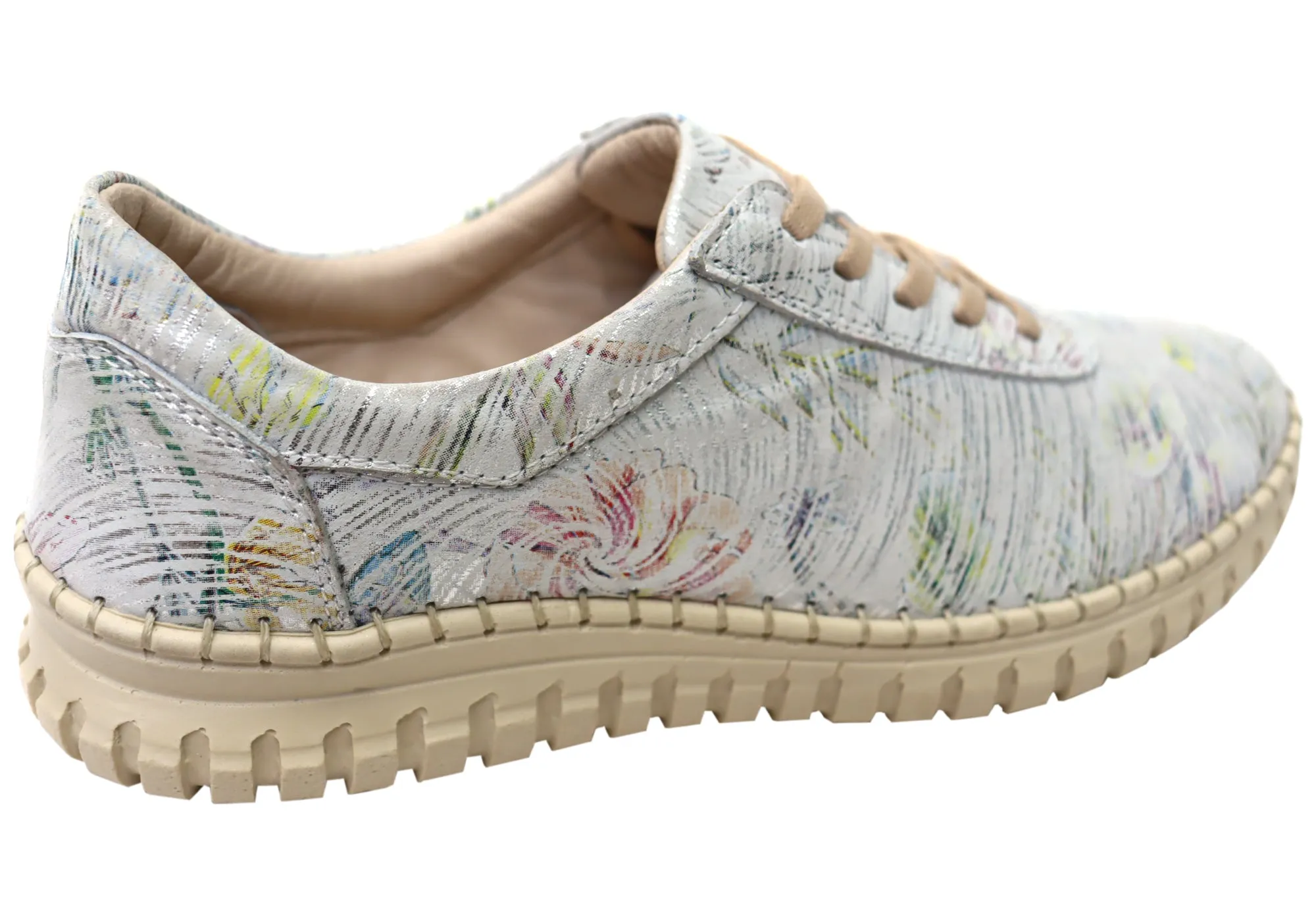 Orizonte Hazel Damen Europäische Bequeme Lederschnürschuhe Orizonte Schuhe