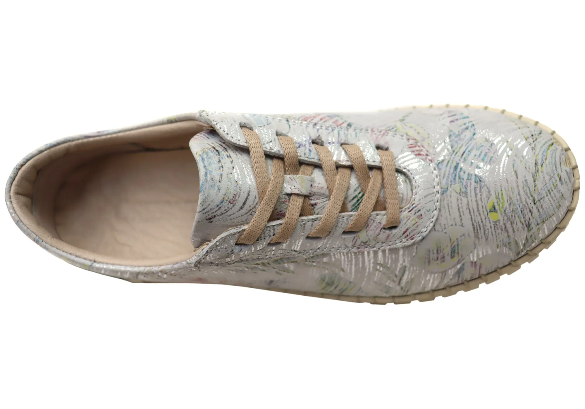 Orizonte Hazel Damen Europäische Bequeme Lederschnürschuhe Orizonte Schuhe