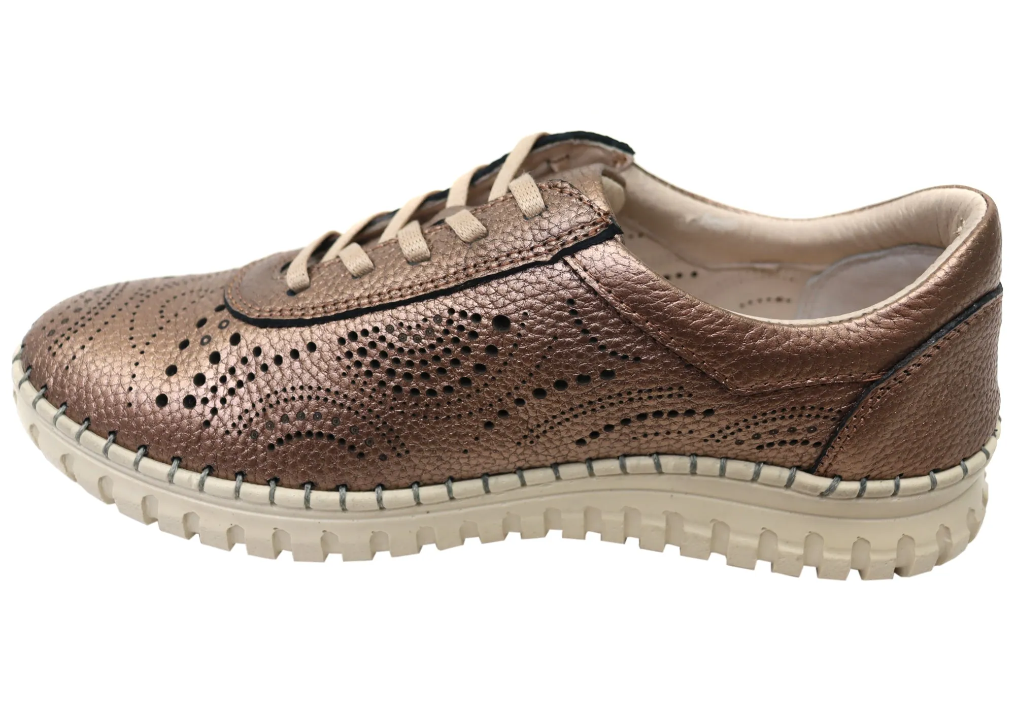 Orizonte Hazel Damen Europäische Bequeme Lederschnürschuhe Orizonte Schuhe