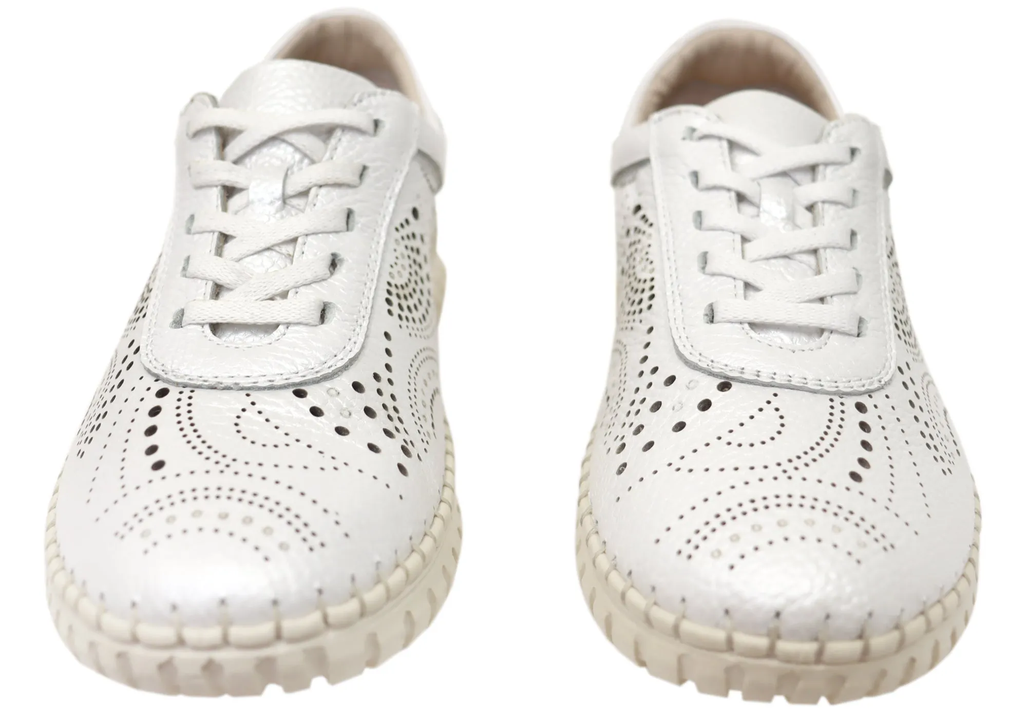 Orizonte Hazel Damen Europäische Bequeme Lederschnürschuhe Orizonte Schuhe