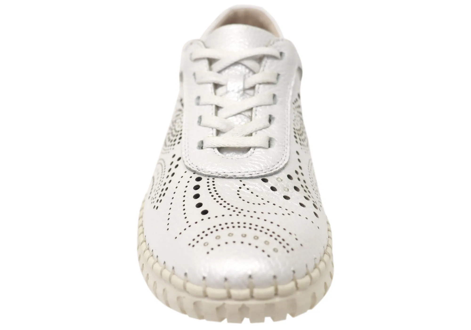 Orizonte Hazel Damen Europäische Bequeme Lederschnürschuhe Orizonte Schuhe