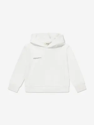 PANGAIA Kids 365 Midweight Hoodie in Elfenbein