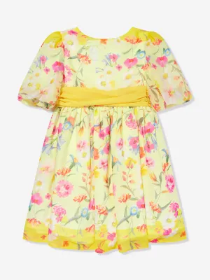 Patachou Mädchen Blumenparty-Kleid in Gelb