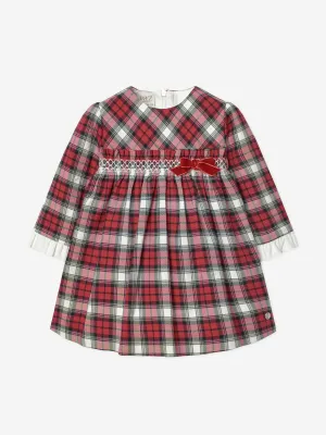 Paz Rodriguez Mädchen Tartan-Kleid in Rot
