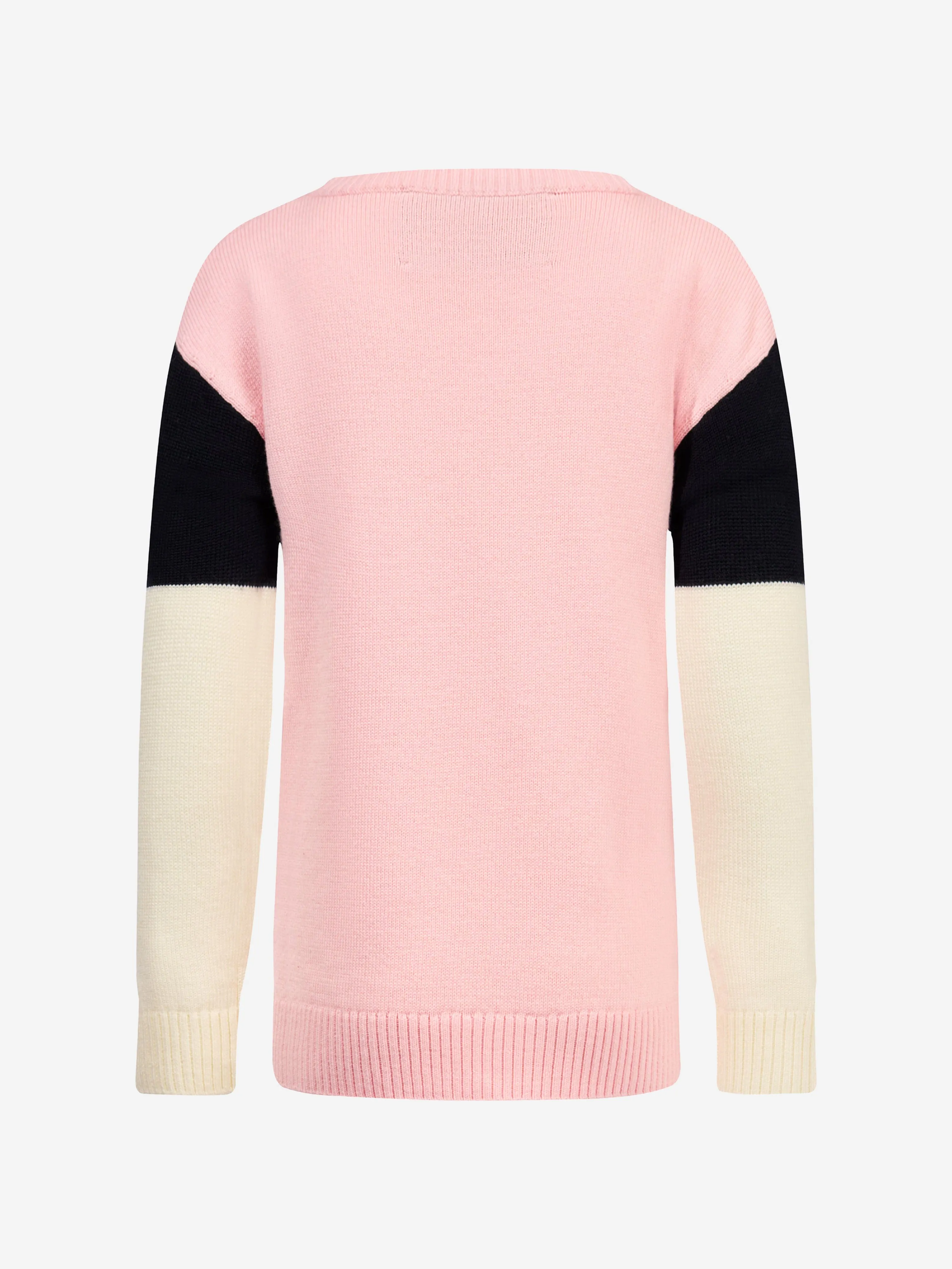 Perfect Moment Girls Star Crew Neck Pullover in Rosa