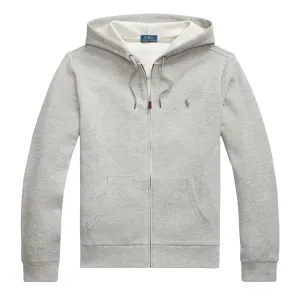 Polo Ralph Lauren Doppelgestrick-Mesh Kapuzenpullover mit Reißverschluss Andover Heather